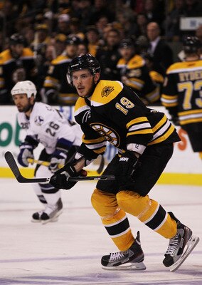 BOSTON, MA - MAY 17:  Tyler Seguin #19 of the Boston Bruins skates in Game Two of the Eastern Conference Finals against the Tampa Bay Lightning during the 2011 NHL Stanley Cup Playoffs at TD Garden on May 17, 2011 in Boston, Massachusetts.  (Photo by Bruc