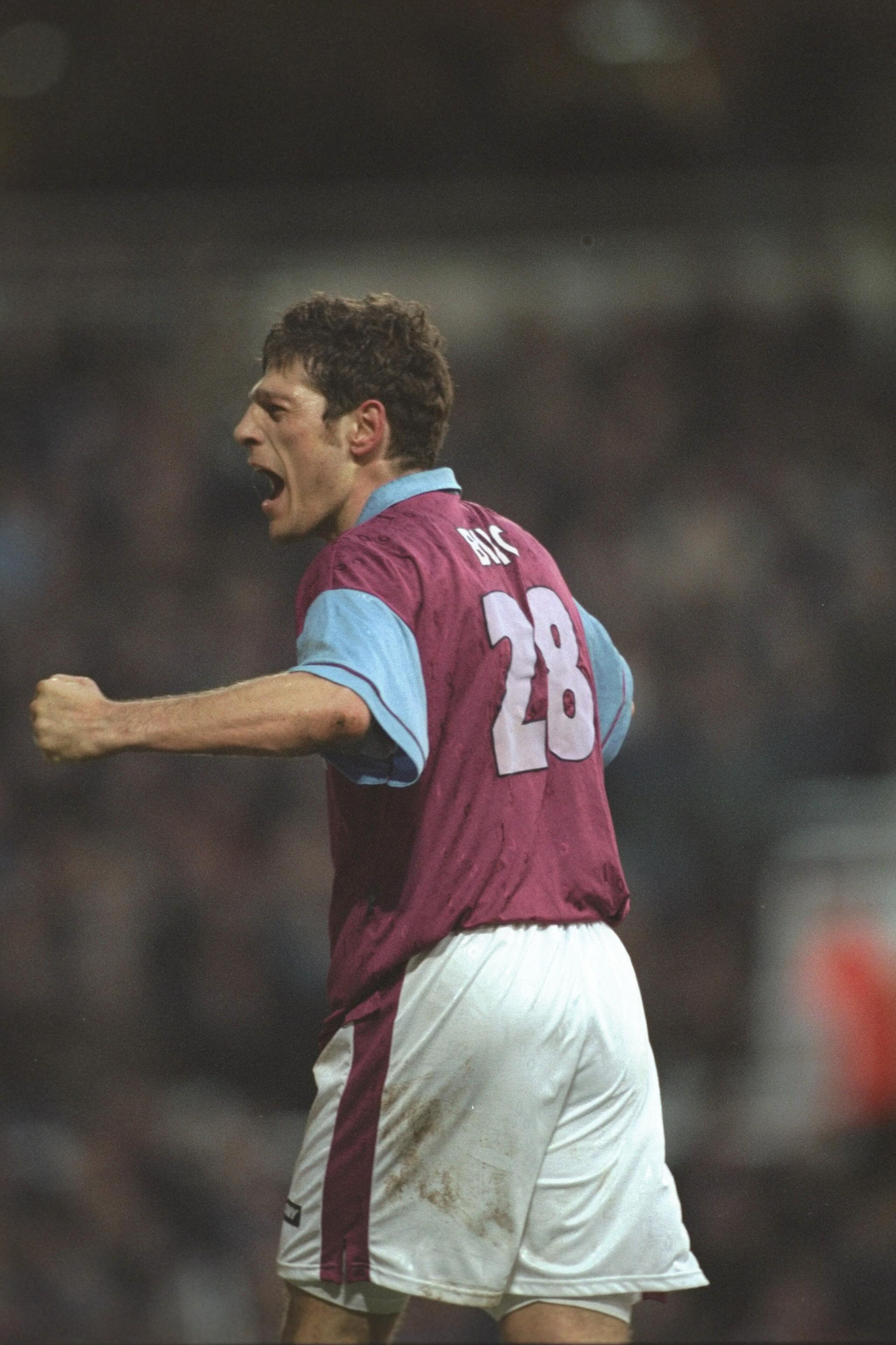 28 Dec 1996:  Slaven Bilic of Croatia in action for West Ham during the Premier League match against Sunderland at Upton Park, London. West Ham won the match 2-0. Mandatory Credit: Gary M. Prior/Allsport