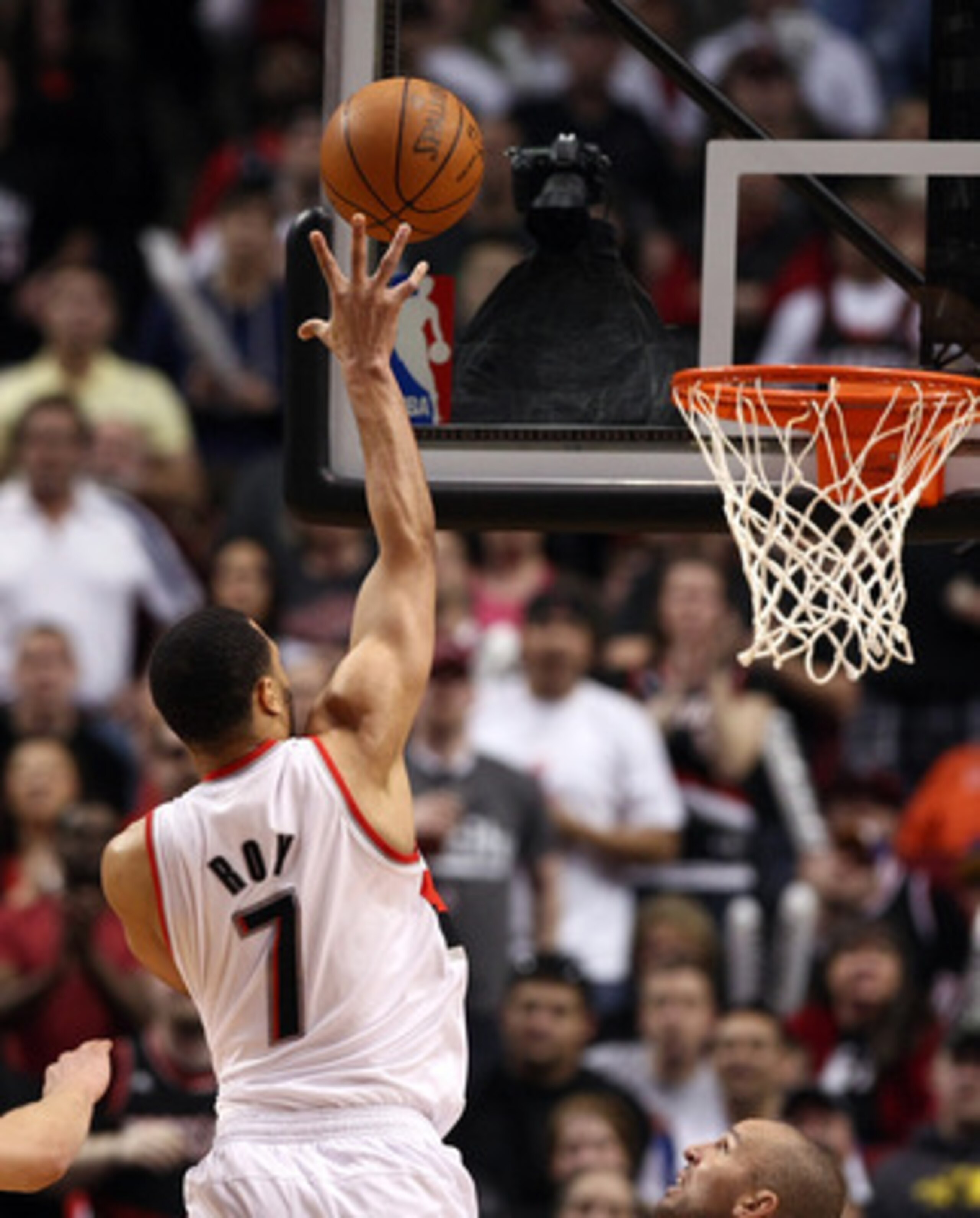 PORTLAND, OR - APRIL 23:  Brandon Roy #7 of the Portland Trail Blazers shoots agianst the Dallas Mavericks in Game Four of the Western Conference Quarterfinals in the 2011 NBA Playoffs on April 23, 2011 at the Rose Garden in Portland, Oregon. NOTE TO USER