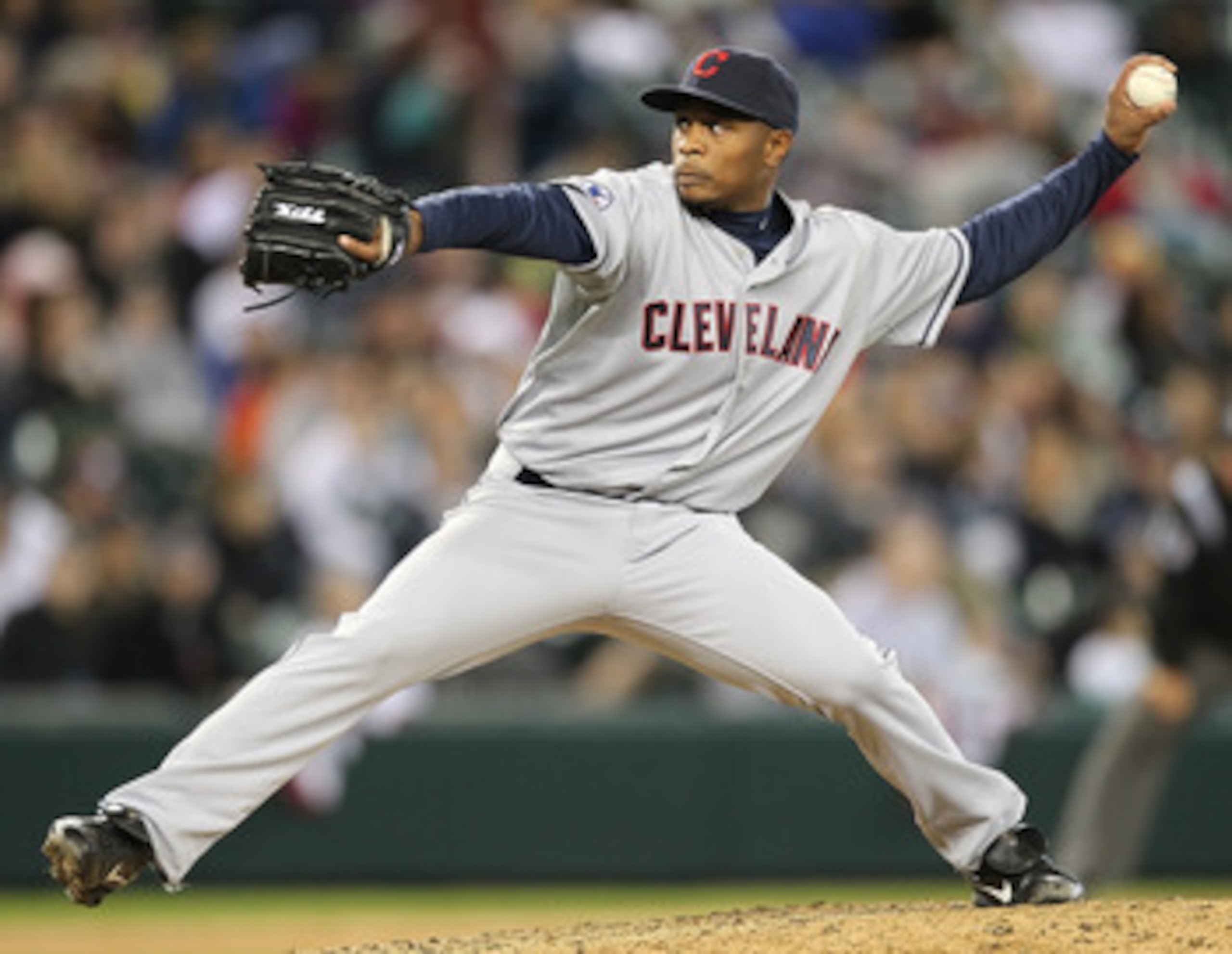 SEATTLE - APRIL 10:  Relief pitcher Tony Sipp #46 of the Cleveland Indians pitches against the Seattle Mariners at Safeco Field on April 10, 2011 in Seattle, Washington. The Indians defeated the Mariners 6-4. (Photo by Otto Greule Jr/Getty Images)