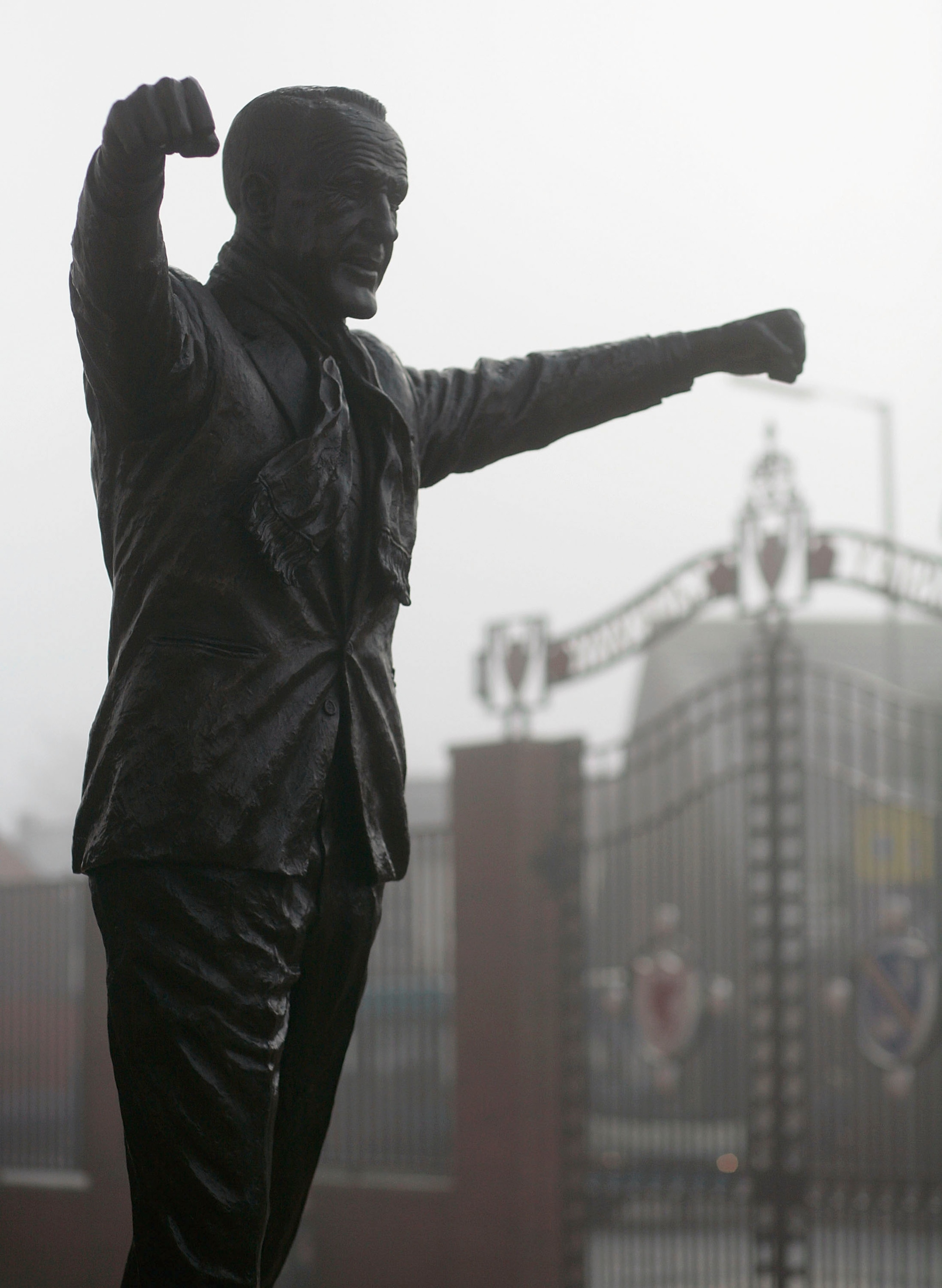LIVERPOOL, UNITED KINGDOM - FEBRUARY 06:  A statue of Bill Shankly stands outside the Anfield football ground on February 6, 2007, in Liverpool, England.  American business partners George Gillett and Tom Hicks have reached a deal to buy the football club