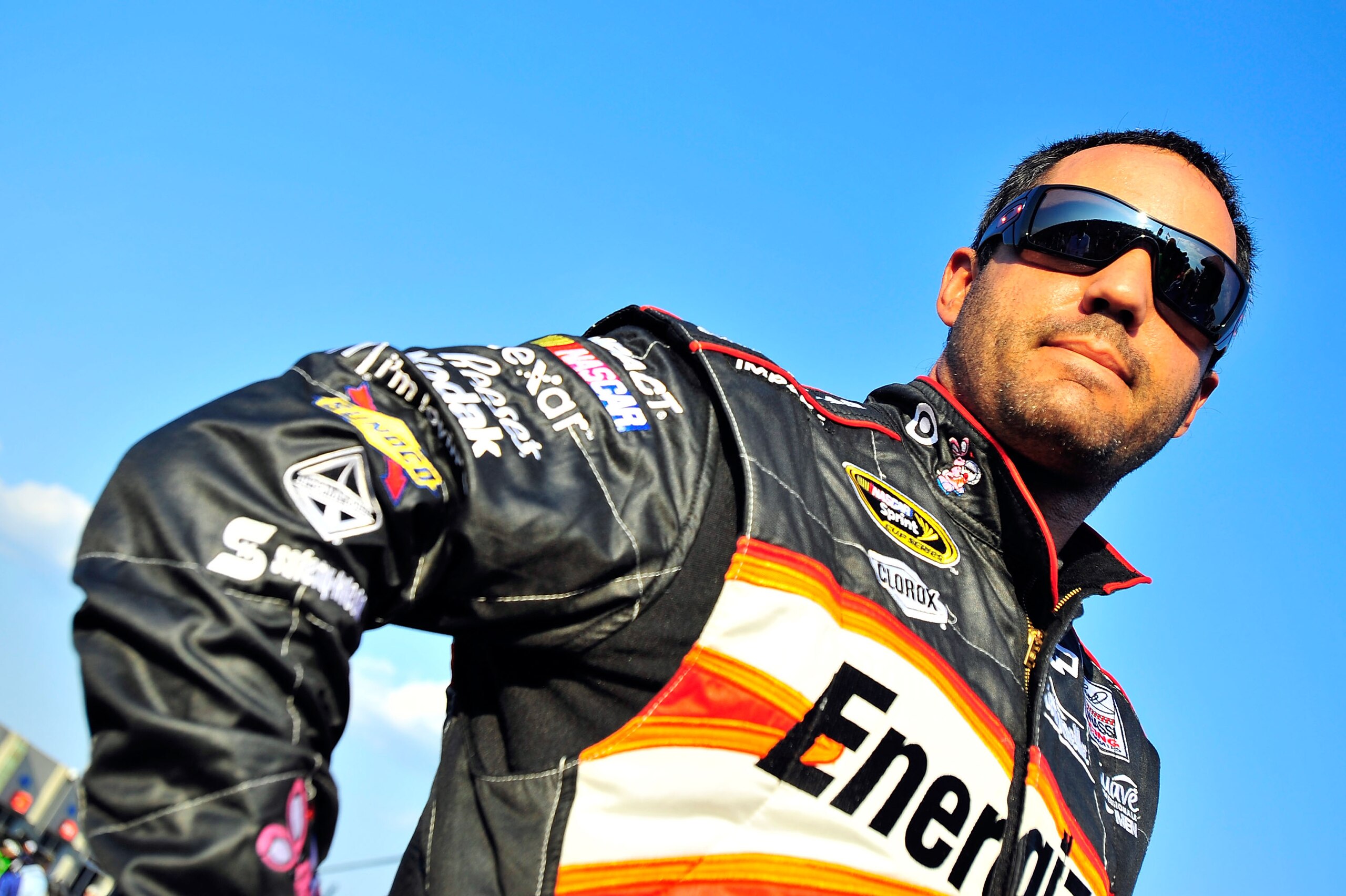 CHARLOTTE, NC - MAY 20:  Juan Pablo Montoya, driver of the #42 Energizer Chevrolet, looks on during qualifying for the NASCAR Sprint All-Star Race at Charlotte Motor Speedway on May 20, 2011 in Charlotte, North Carolina.  (Photo by Jason Smith/Getty Image