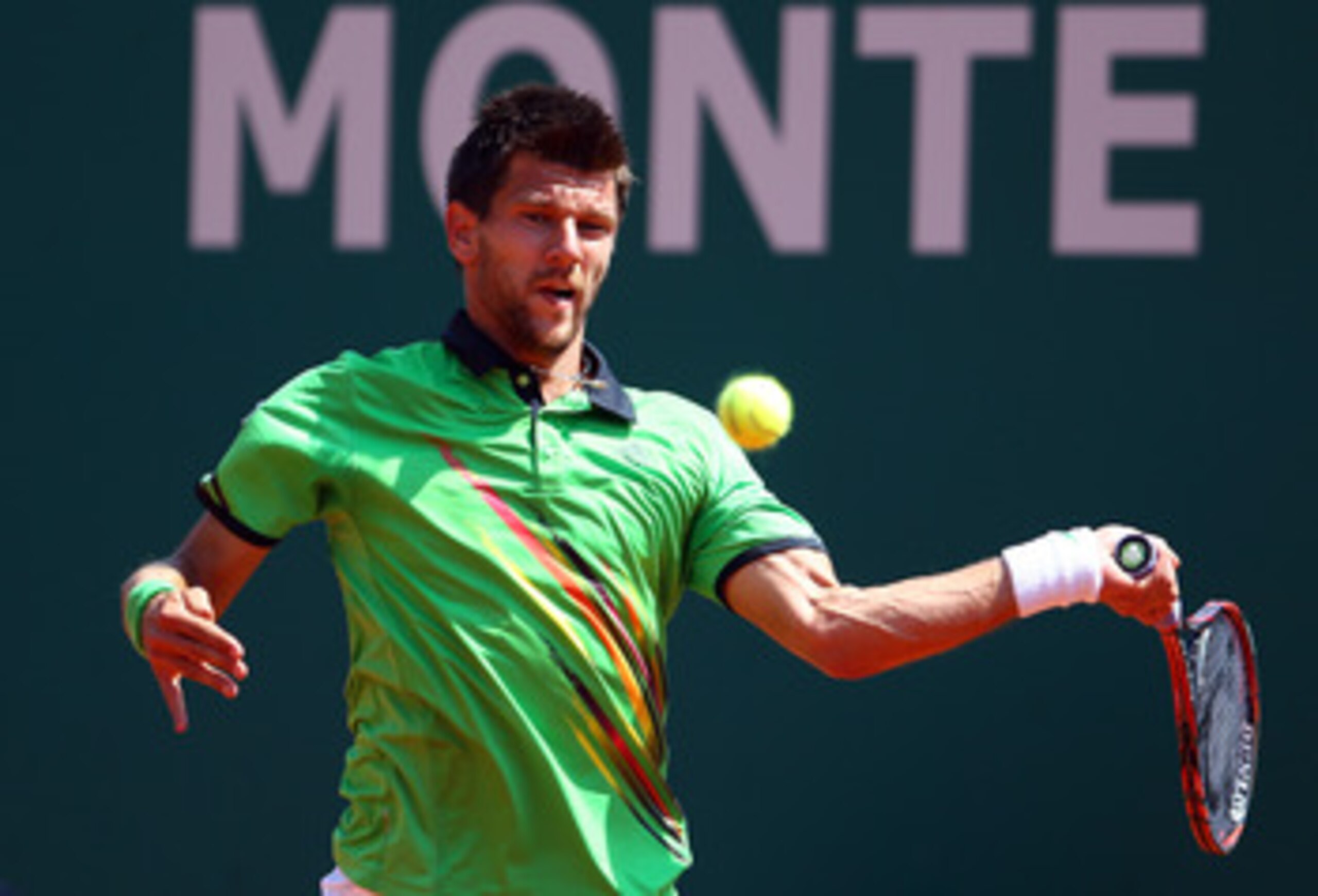 MONACO - APRIL 16: Jurgen Melzer of Austria plays a forehand in his match against David Ferrer of Spain during Day Seven of the ATP Masters Series Tennis at the Monte Carlo Country Club on April 16, 2011 in Monte Carlo, Monaco. (Photo by Julian Finney/ MONACO - APRIL 16: Jurgen Melzer of Austria plays a forehand in his match against David Ferrer of Spain during Day Seven of the ATP Masters Series Tennis at the Monte Carlo Country Club on April 16, 2011 in Monte Carlo, Monaco. (Photo by Julian Finney/