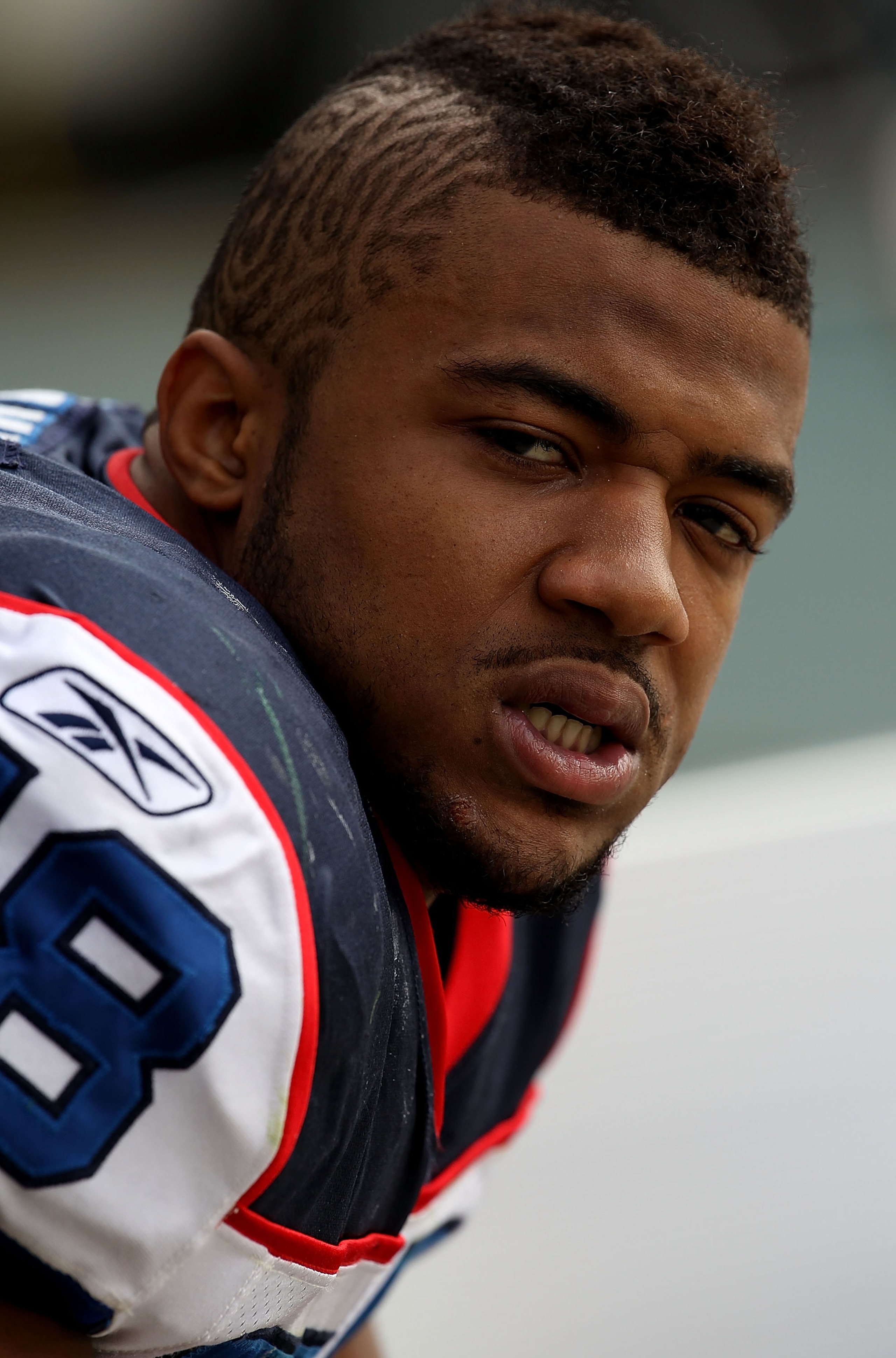 GREEN BAY, WI - SEPTEMBER 19: Aaron Maybin #58 of the Buffalo Bills sits on the bench during a game against the Green Bay Packers at Lambeau Field on September 19, 2010 in Green Bay, Wisconsin. The Packers defeated the Bills 34-7. (Photo by Jonathan Danie GREEN BAY, WI - SEPTEMBER 19: Aaron Maybin #58 of the Buffalo Bills sits on the bench during a game against the Green Bay Packers at Lambeau Field on September 19, 2010 in Green Bay, Wisconsin. The Packers defeated the Bills 34-7. (Photo by Jonathan Danie