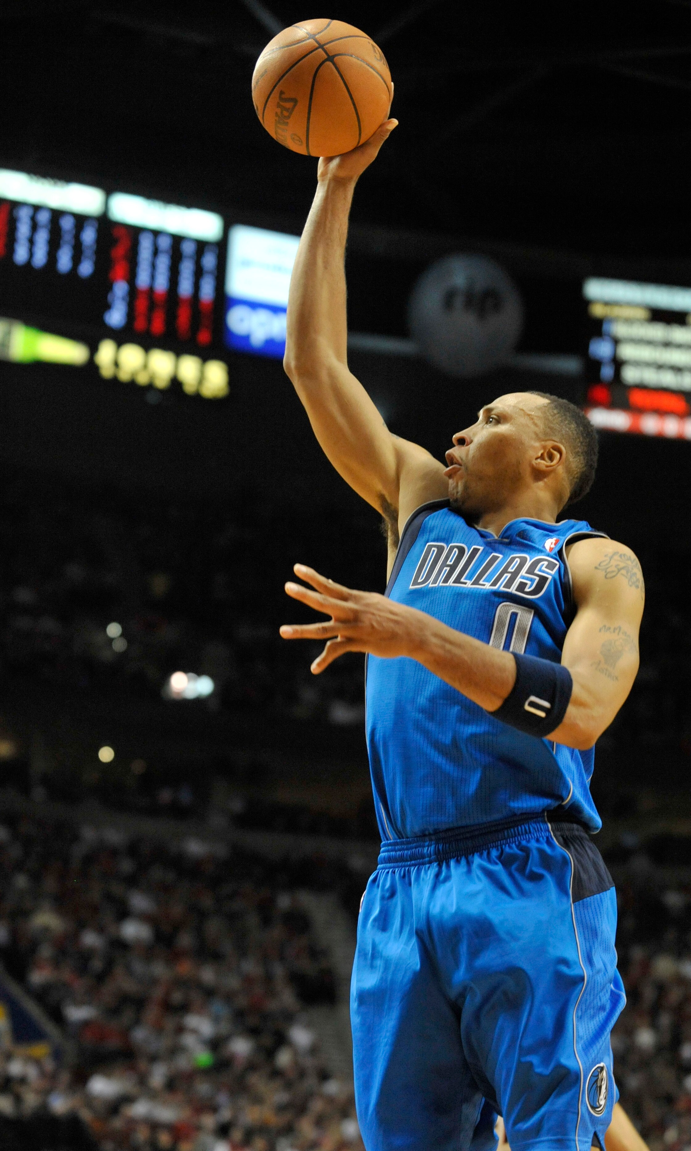 PORTLAND, OR - APRIL 28: Shawn Marion #0 of the Dallas Mavericks puts up a shot against the Portland Trail Blazers during the first quarter of Game Six of the Western Conference Quartefinals in the 2011 NBA Playsoffs on April 28, 2011 at the Rose Garden A