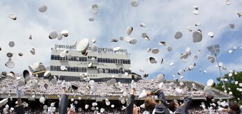 West  Point Hat Toss Concludes Graduation