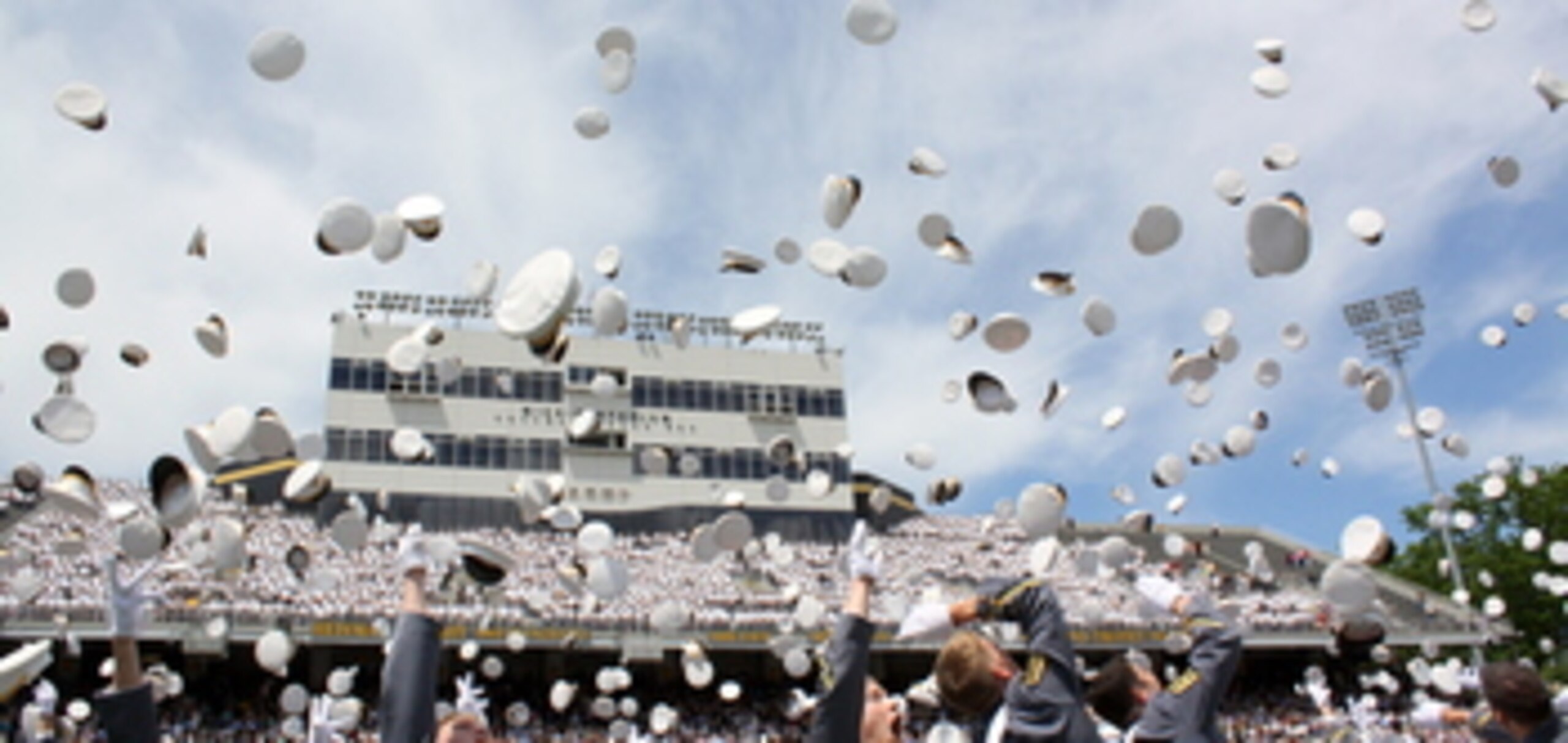 West  Point Hat Toss Concludes Graduation