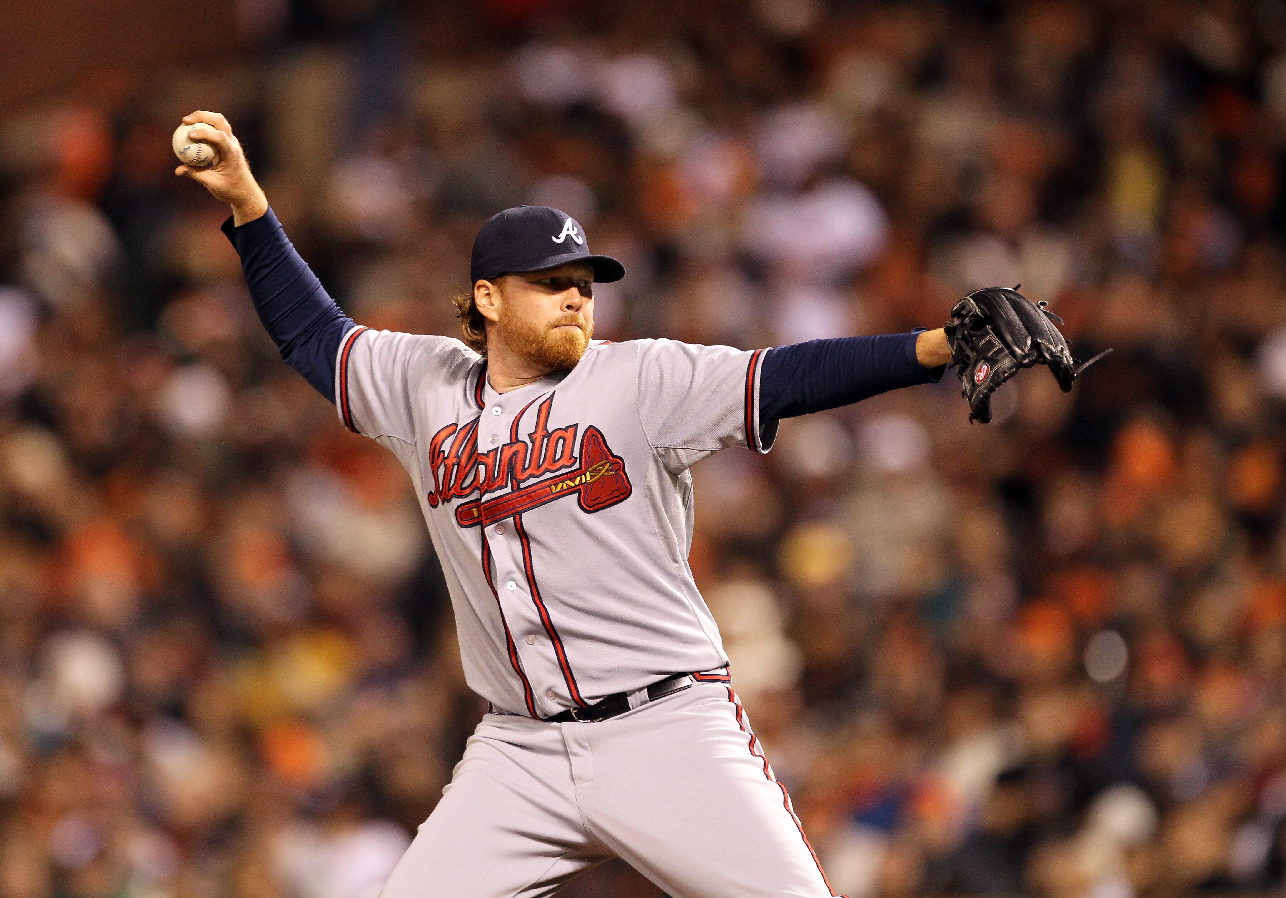 SAN FRANCISCO, CA - APRIL 22: Tommy Hanson #48 of the Atlanta Braves pitches against the San Francisco Giants at AT&T Park on April 22, 2011 in San Francisco, California. (Photo by Ezra Shaw/Getty Images) SAN FRANCISCO, CA - APRIL 22: Tommy Hanson #48 of the Atlanta Braves pitches against the San Francisco Giants at AT&T Park on April 22, 2011 in San Francisco, California. (Photo by Ezra Shaw/Getty Images)