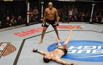 SYDNEY, AUSTRALIA - FEBRUARY 27:  Riki Fukuda of Japan drives Nick Ring of Canada into the ground during their middleweight boutat UFC 127 at Acer Arena on February 27, 2011 in Sydney, Australia.  (Photo by Mark Kolbe/Getty Images)