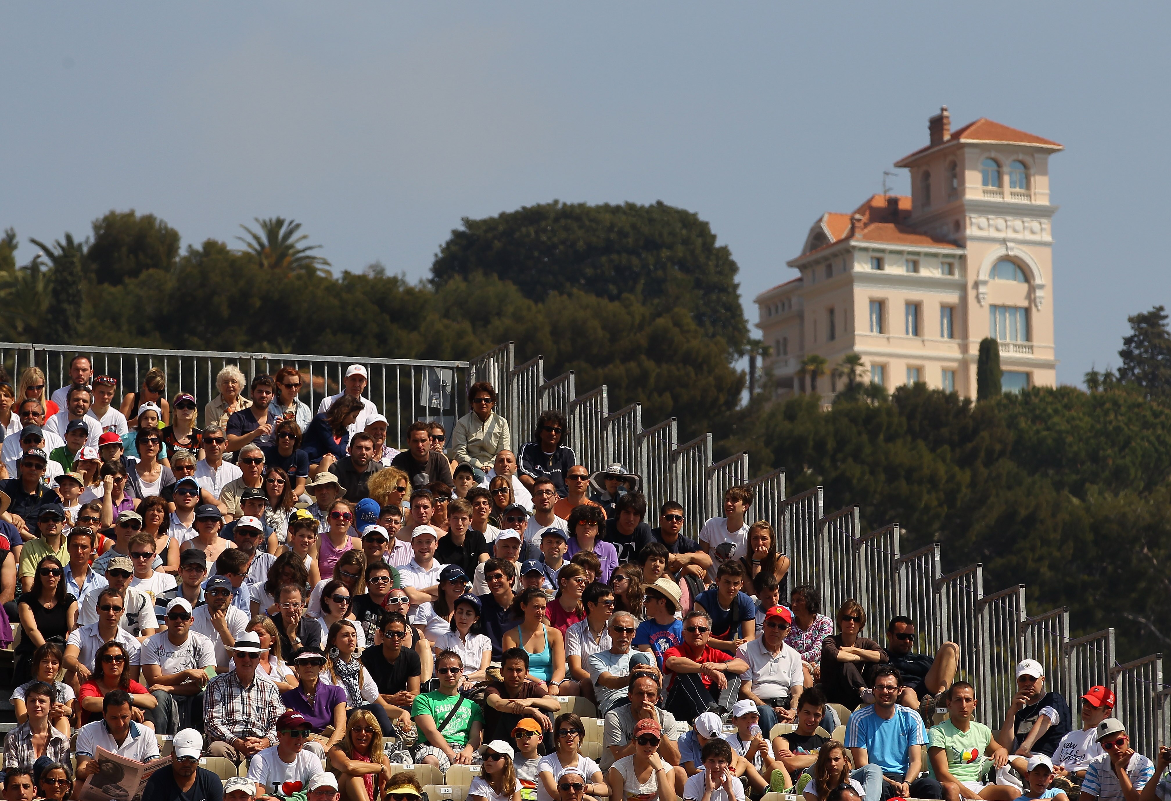 MONACO - APRIL 12:  Fans watch during Day Three of the ATP Masters Series Tennis at the Monte Carlo Country Club on April 12, 2011 in Monte Carlo, Monaco.  (Photo by Julian Finney/Getty Images)