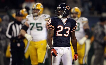 CHICAGO, IL - JANUARY 23:  Devin Hester #23 of the Chicago Bears looks on late in the fourth quarter against the Green Bay Packers in the NFC Championship Game at Soldier Field on January 23, 2011 in Chicago, Illinois.  (Photo by Jonathan Daniel/Getty Ima