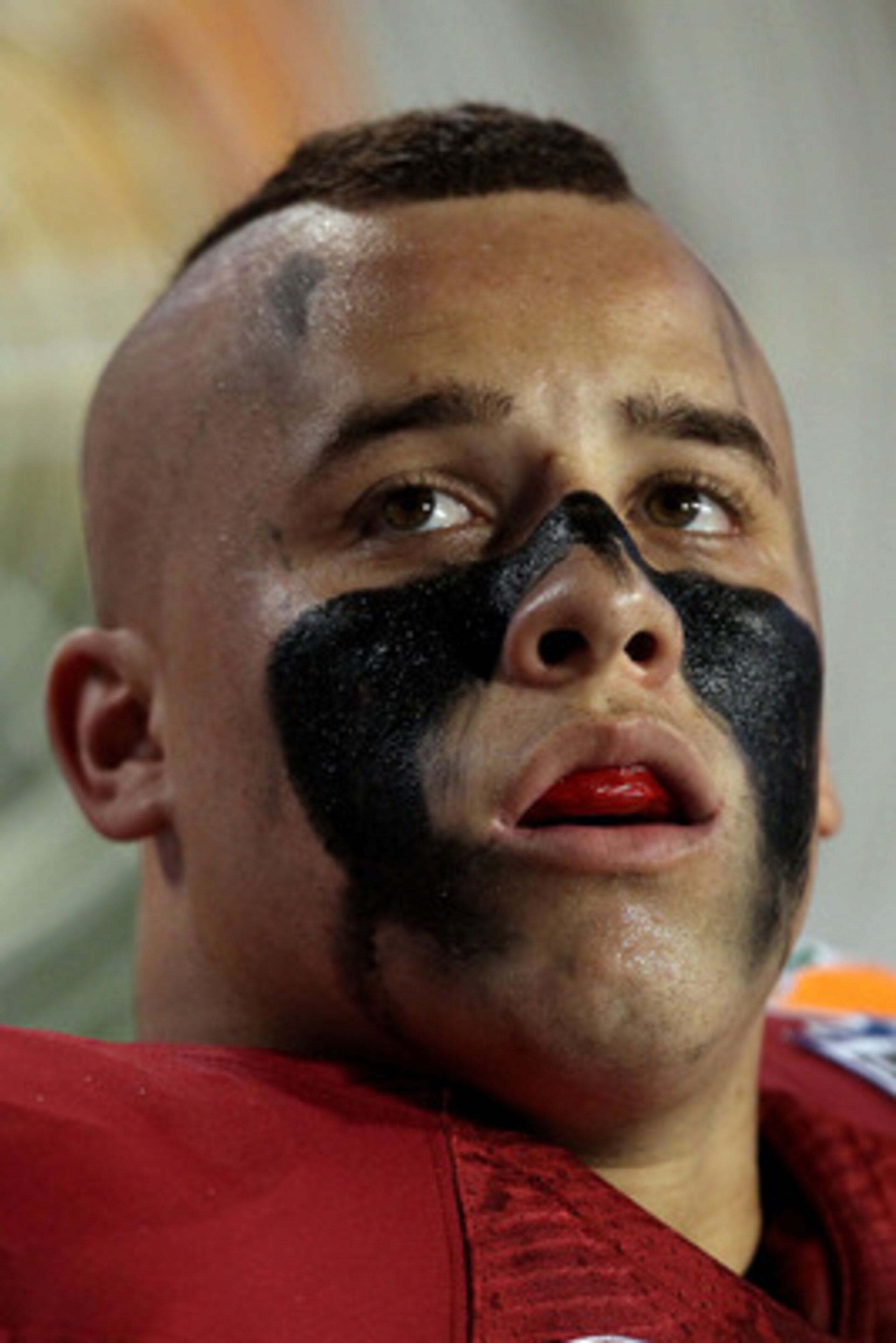 MIAMI, FL - JANUARY 03:  Shayne Skov #11 of the Stanford Cardinal looks on from the bench against the Virginai Tech Hokies during the 2011 Discover Orange Bowl at Sun Life Stadium on January 3, 2011 in Miami, Florida.  (Photo by Streeter Lecka/Getty Image