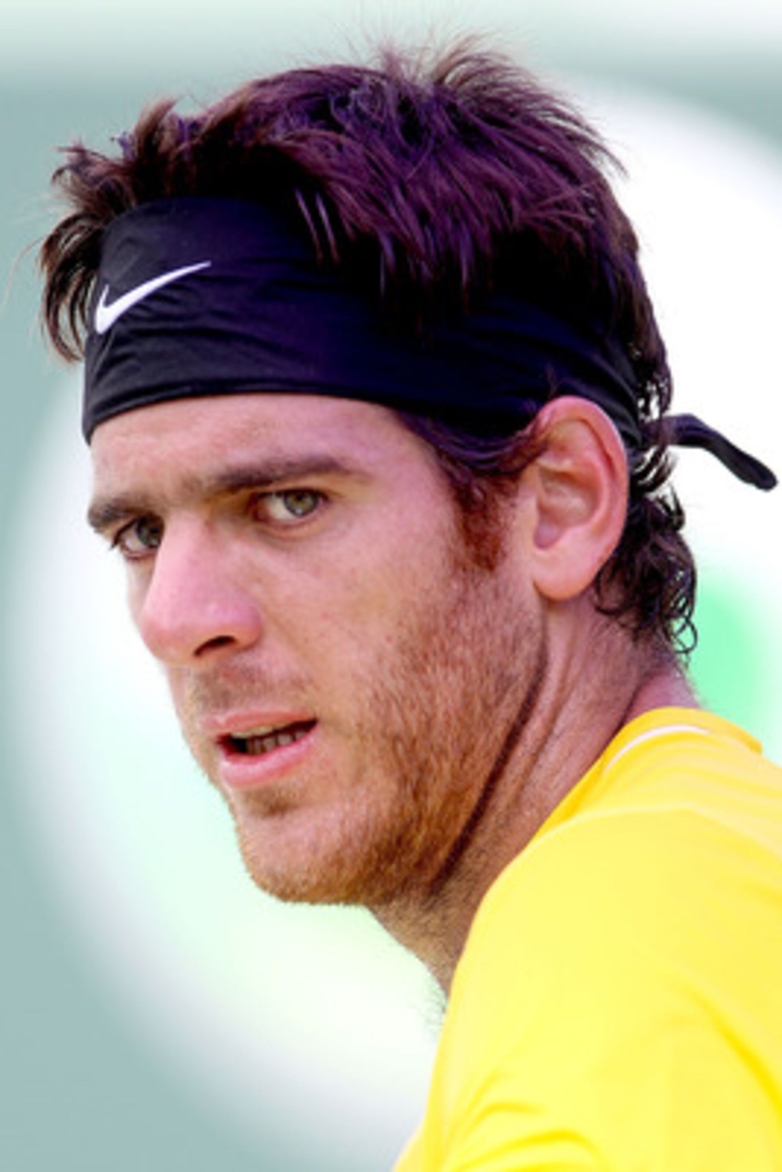 KEY BISCAYNE, FL - MARCH 29:  Juan Martin Del Potro of Argentina looks on against Mardy Fish during the Sony Ericsson Open at Crandon Park Tennis Center on March 29, 2011 in Key Biscayne, Florida.  (Photo by Matthew Stockman/Getty Images)