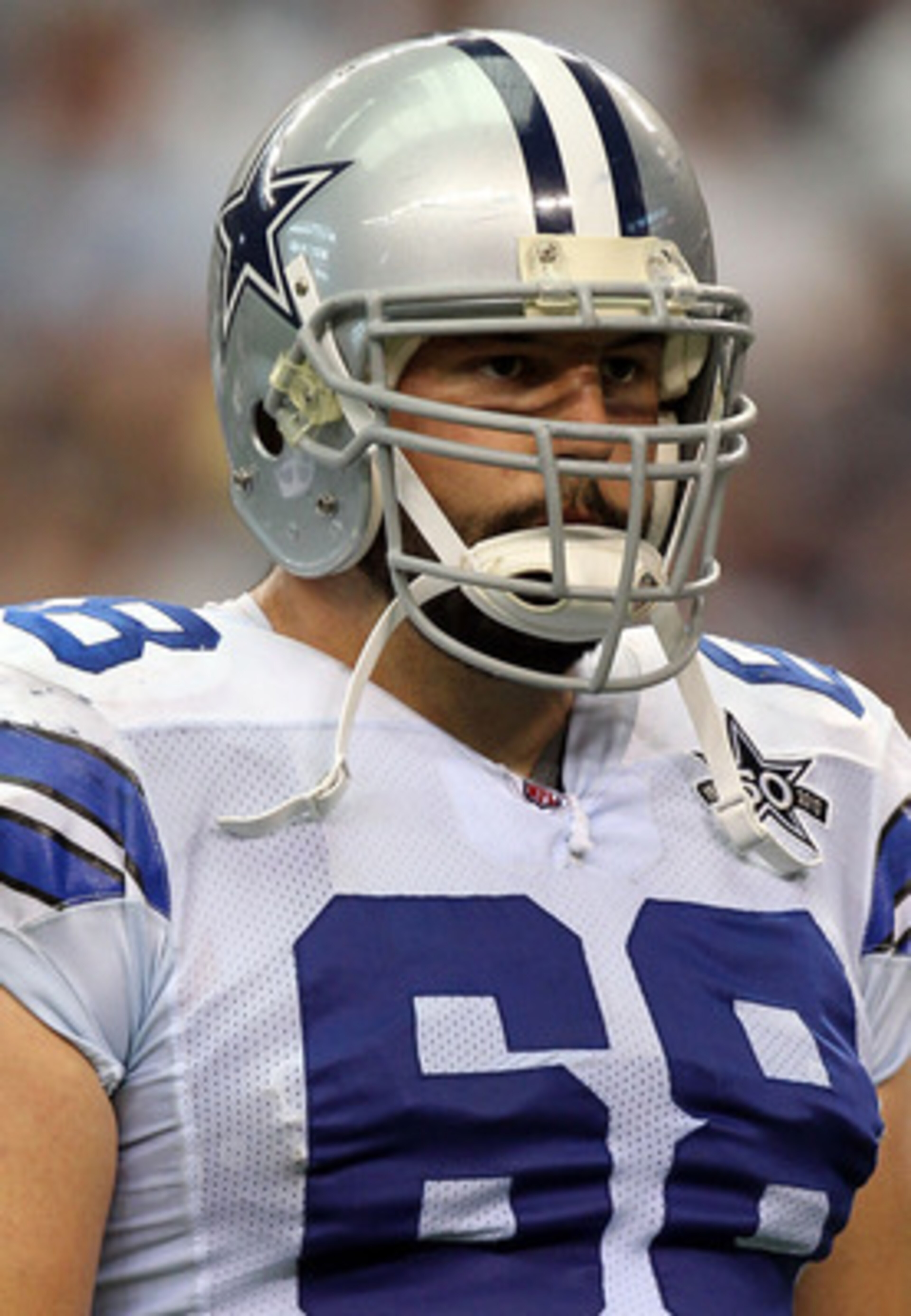 ARLINGTON, TX - SEPTEMBER 19:  Tackle Doug Free #68 of the Dallas Cowboys at Cowboys Stadium on September 19, 2010 in Arlington, Texas.  (Photo by Ronald Martinez/Getty Images)