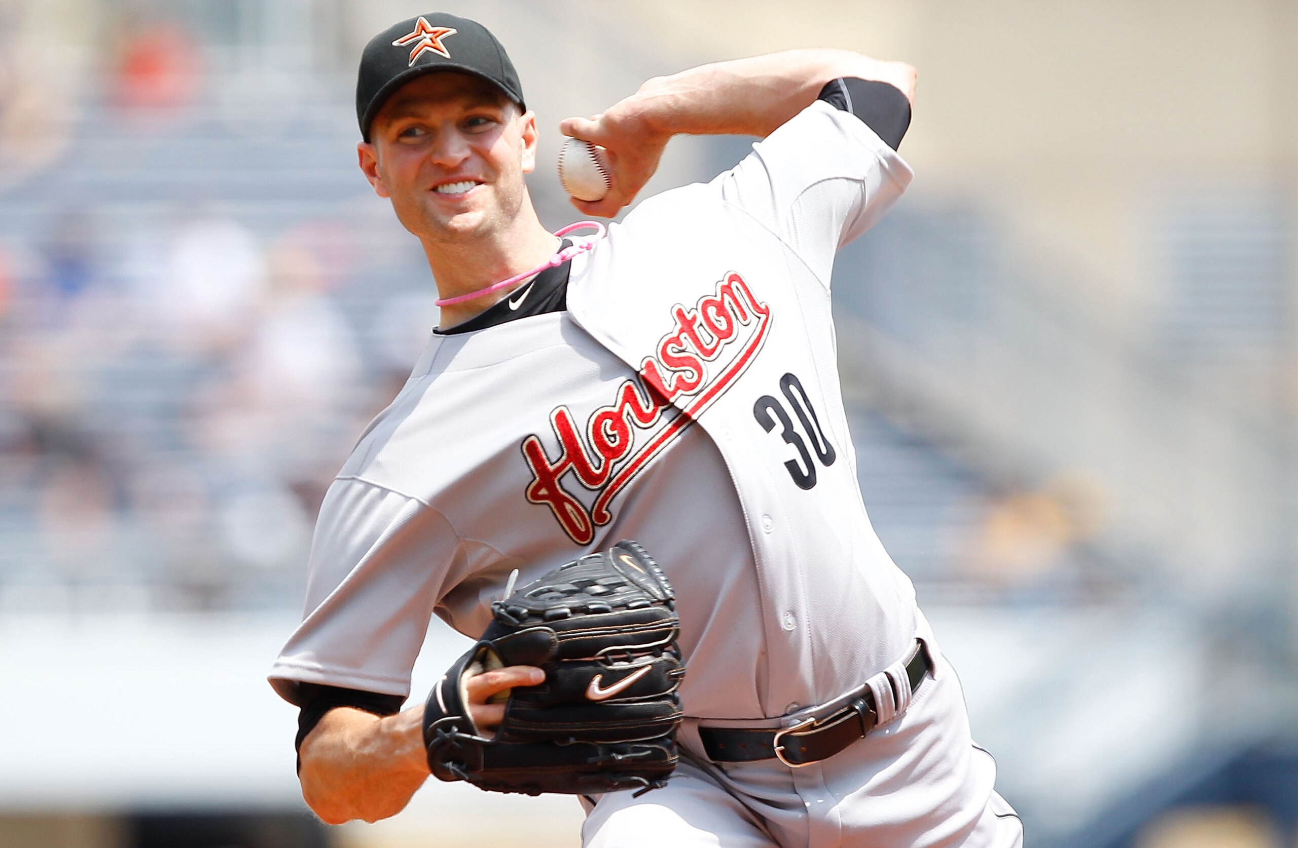 PITTSBURGH - MAY 08: J.A. Happ #30 of the Houston Astros pitches against the Pittsburgh Pirates during the game on May 8, 2011 at PNC Park in Pittsburgh, Pennsylvania. (Photo by Jared Wickerham/Getty Images) PITTSBURGH - MAY 08: J.A. Happ #30 of the Houston Astros pitches against the Pittsburgh Pirates during the game on May 8, 2011 at PNC Park in Pittsburgh, Pennsylvania. (Photo by Jared Wickerham/Getty Images)