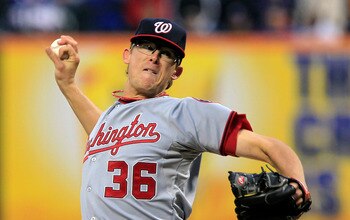 NEW YORK, NY - APRIL 08:  Tyler Clippard #36 of the Washington Nationals throws a pitch against the New York Mets during the Mets' Home Opener at Citi Field on April 8, 2011 in the Flushing neighborhood of Queens in New York City. The Nationals won 6-2.
