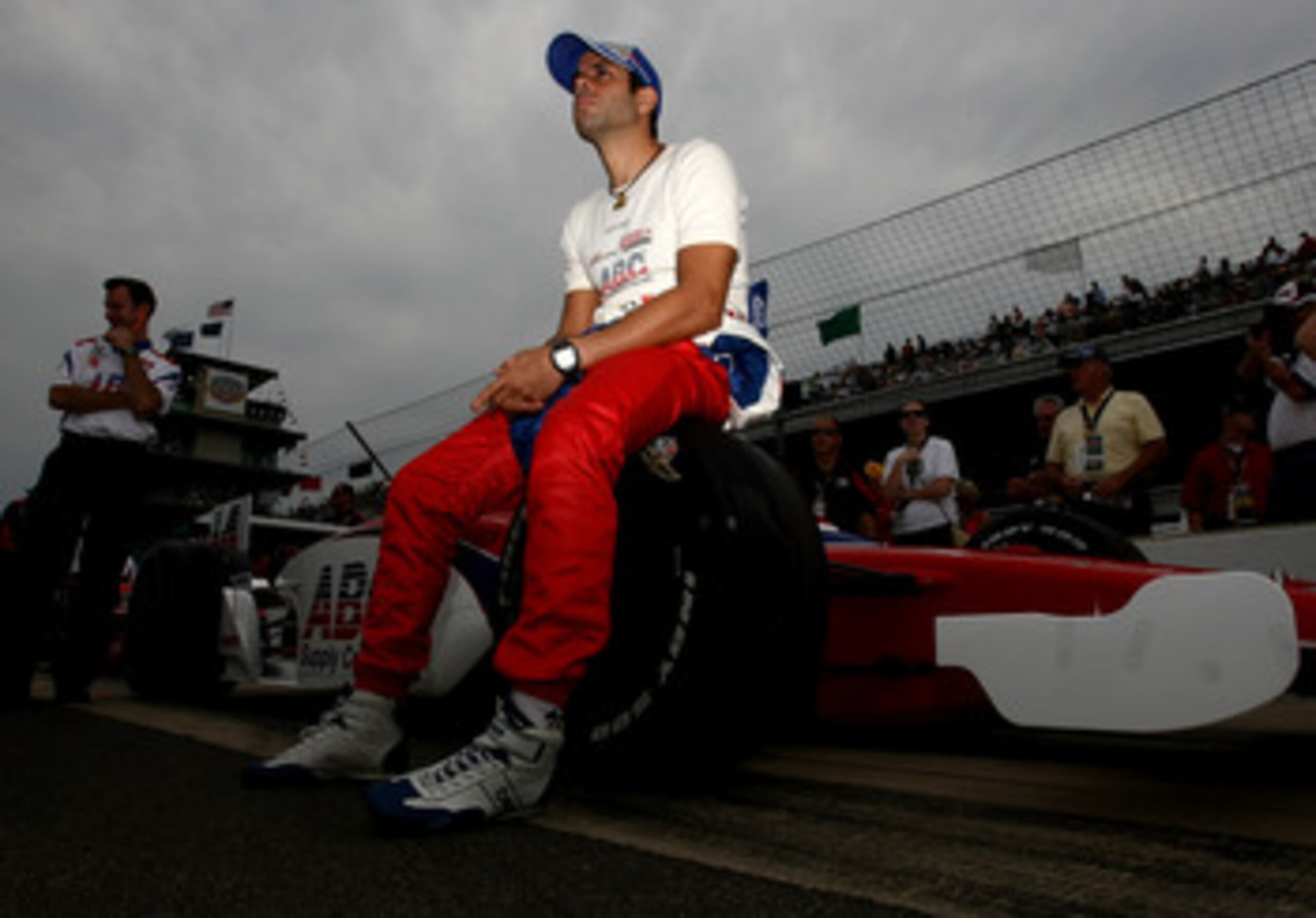 INDIANAPOLIS - MAY 21: Vitor Meira driver of te #14 ABC Supply Co. A. J. Foyt Racing Dallara Honda during qualifying for the the 95th Indianapolis 500 Mile Race at the Indianapolis Motor Speedway on May 21, 2011 in Indianapolis, Indiana.  (Photo by Jonath