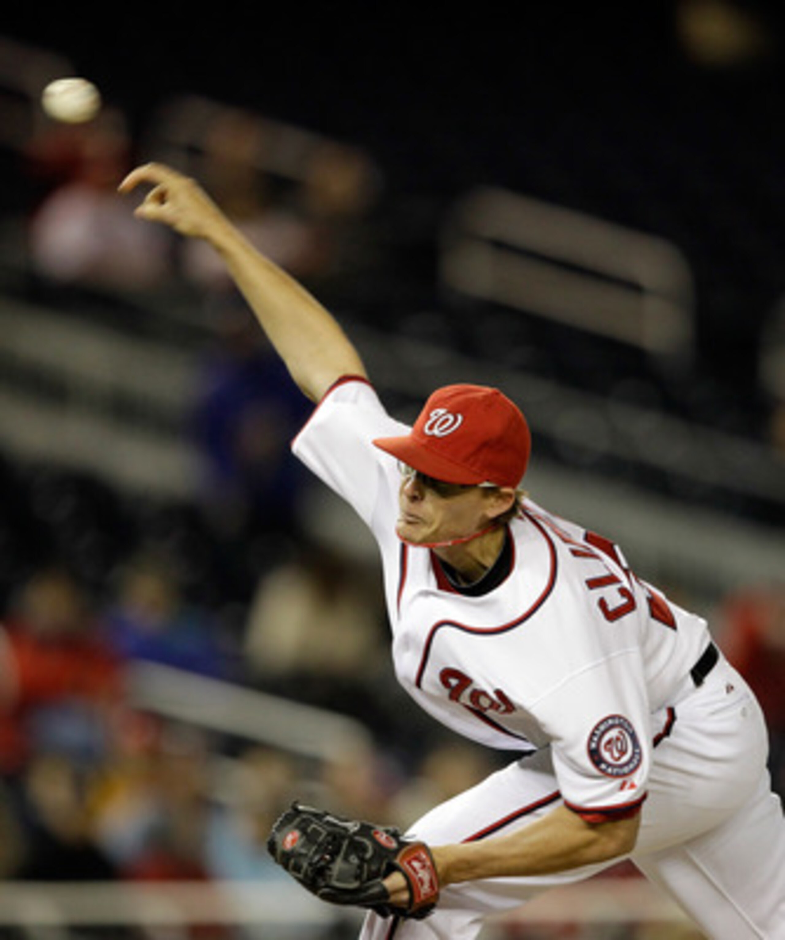 WASHINGTON, DC - APRIL 12: Pitcher Tyler Clippard #36 of the Washington Nationals delivers to a Philadelphia Phillies batter during the eighth inning against the Philadelphia Phillies at Nationals Park on April 12, 2011 in Washington, DC. (Photo by Rob Ca
