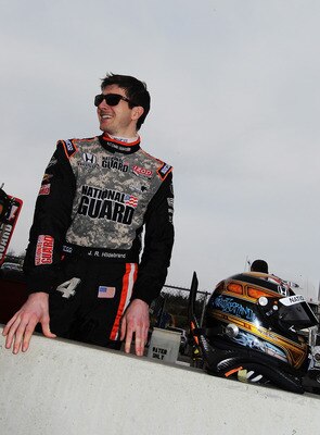 BIRMINGHAM, AL - MARCH 14:  JR Hildebrand, driver of the #4 National Guard Panther Racing Dallara Honda in the pits during IZOD IndyCar Series Spring Training at Barber Motorsports Park on March 14, 2011 in Birmingham, Alabama.  (Photo by Nick Laham/Getty
