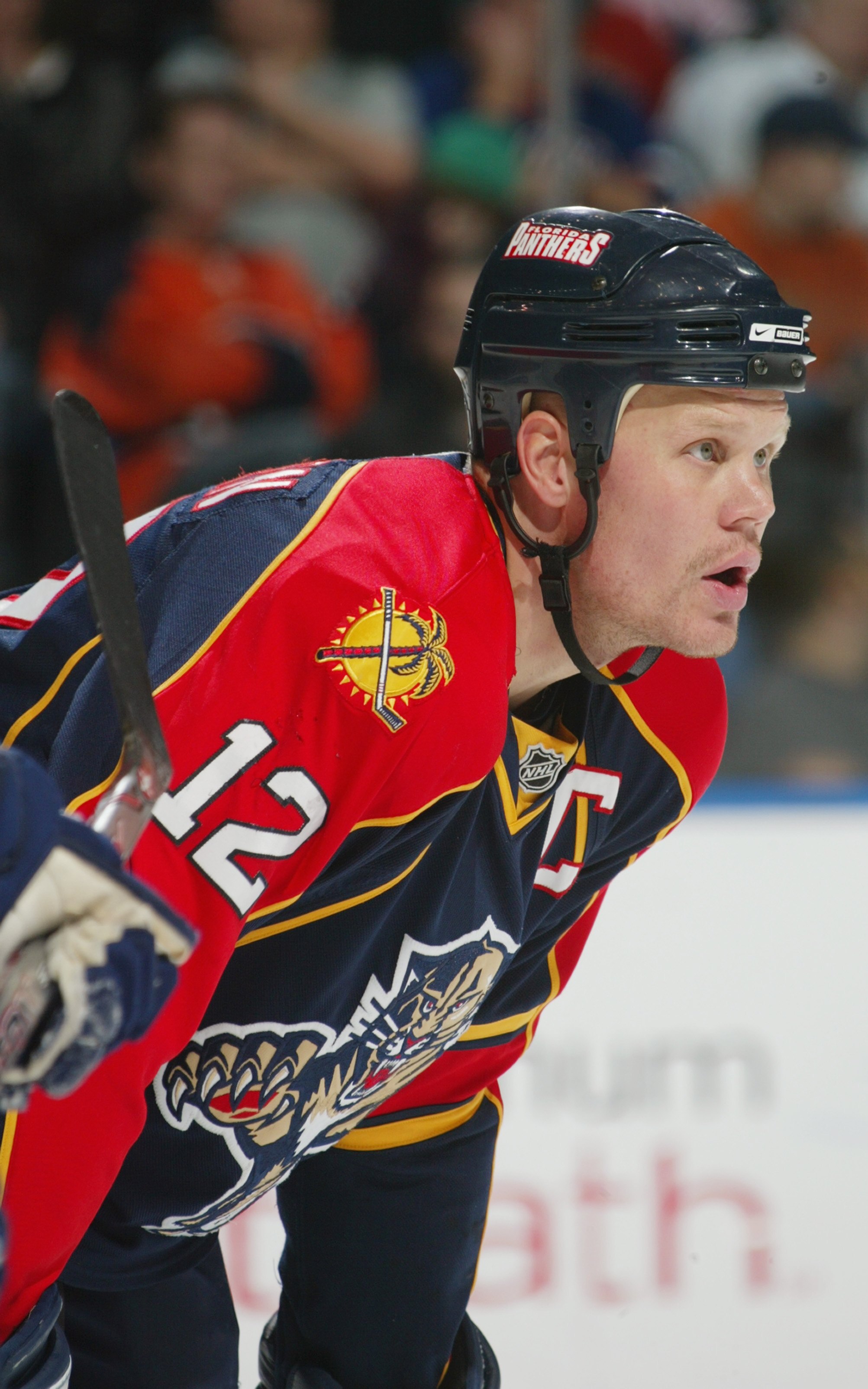 UNIONDALE, NY - MARCH 02: Olli Jokinen #12 of the Florida Panthers skates against the New York Islanders on March 2, 2008 at the Nassau Coliseum in Uniondale, New York. The Panthers defeated the Islanders 1-0.  (Photo by Bruce Bennett/Getty Images)