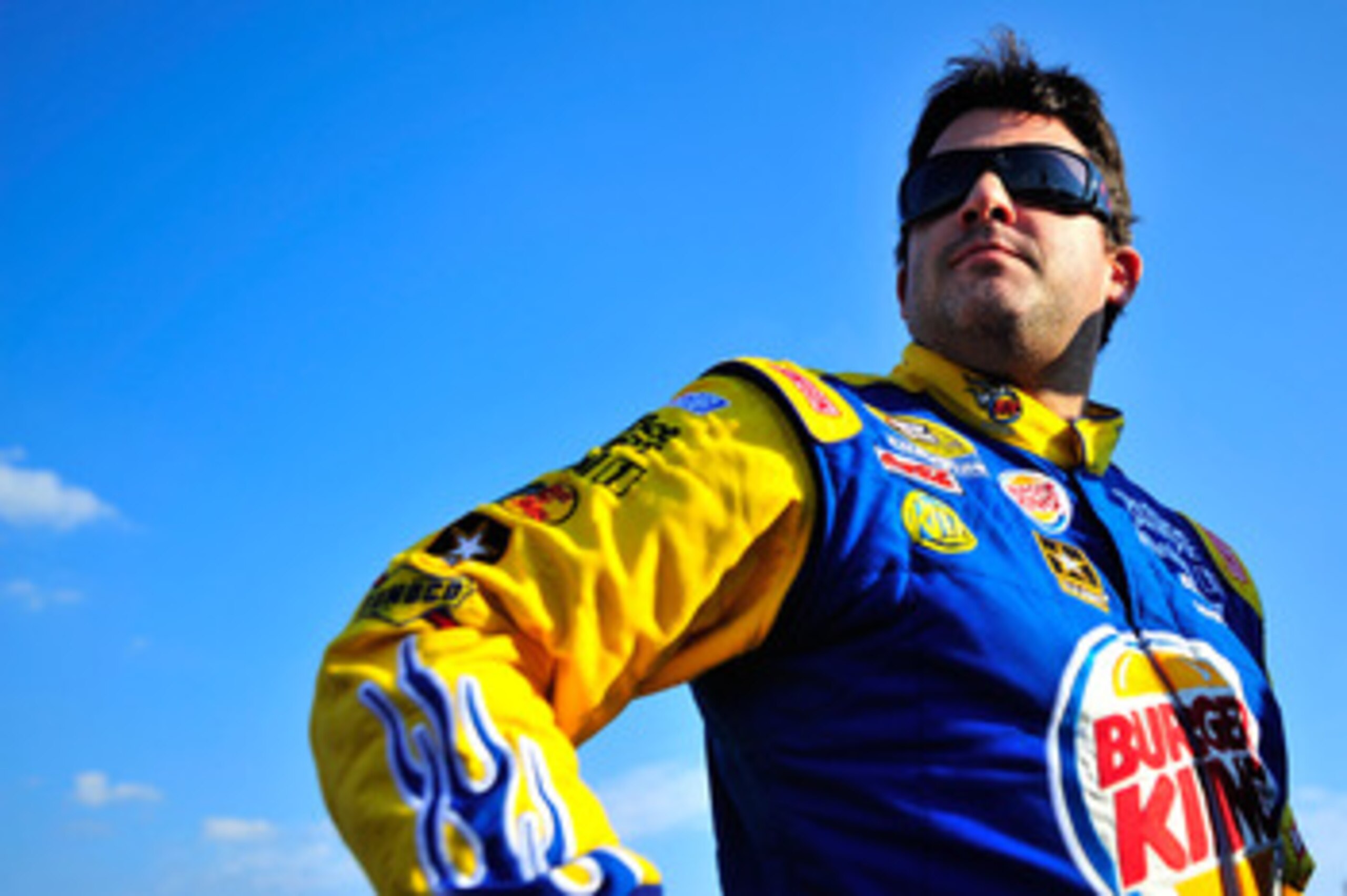 CHARLOTTE, NC - MAY 20:  Tony Stewart, driver of the #14 Burger King Chevrolet, looks on during qualifying for the NASCAR Sprint All-Star Race at Charlotte Motor Speedway on May 20, 2011 in Charlotte, North Carolina.  (Photo by Jason Smith/Getty Images fo