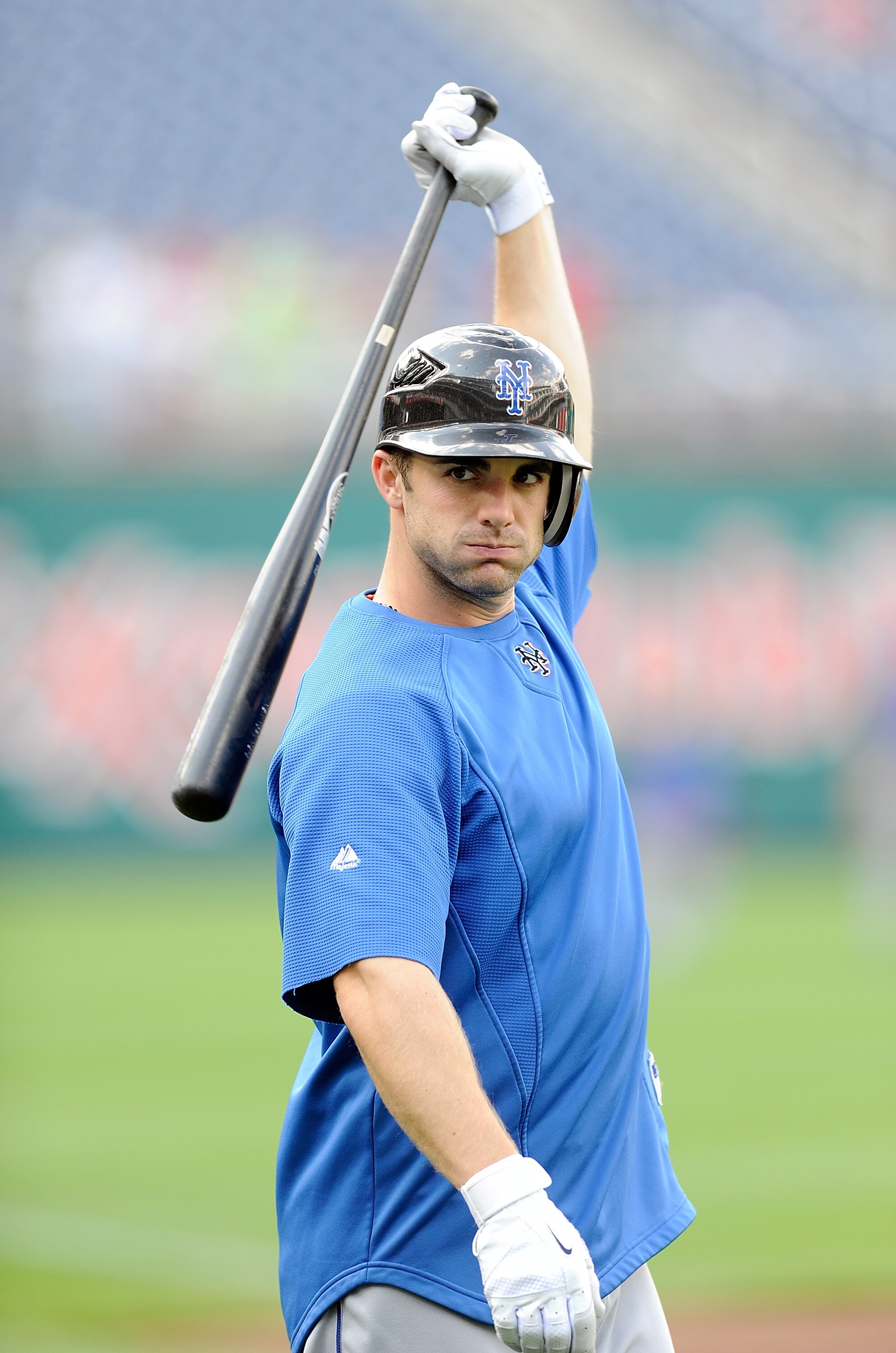 WASHINGTON, DC - APRIL 28:  David Wright #5 of the New York Mets warms up before the game against the Washington Nationals at Nationals Park on April 28, 2011 in Washington, DC.  (Photo by Greg Fiume/Getty Images)