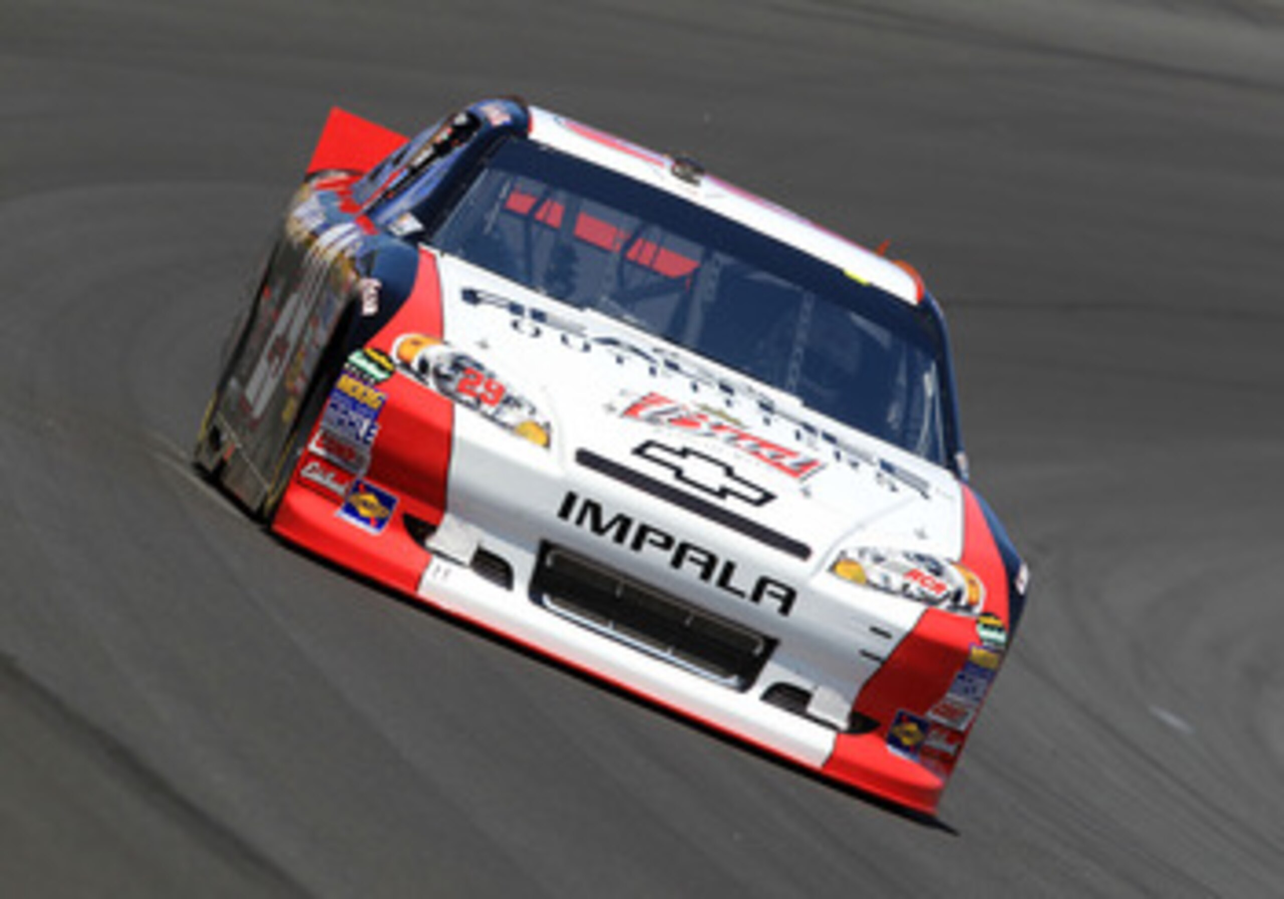CHARLOTTE, NC - MAY 20:  Kevin Harvick drives the #29 Budweiser/Realtree Chevrolet during practice for the NASCAR Sprint All-Star Race at Charlotte Motor Speedway on May 20, 2011 in Charlotte, North Carolina.  (Photo by Streeter Lecka/Getty Images)