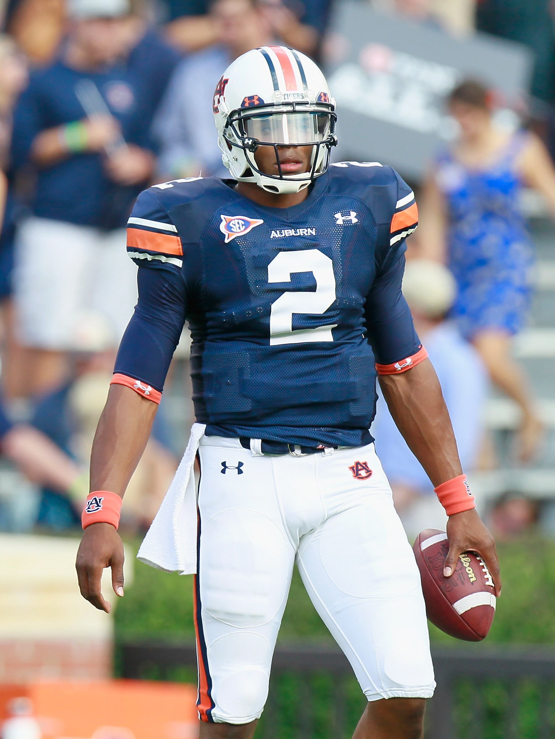 AUBURN, AL - SEPTEMBER 18:  Cameron Newton #2 of the Auburn Tigers against the Clemson Tigers at Jordan-Hare Stadium on September 18, 2010 in Auburn, Alabama.  (Photo by Kevin C. Cox/Getty Images)