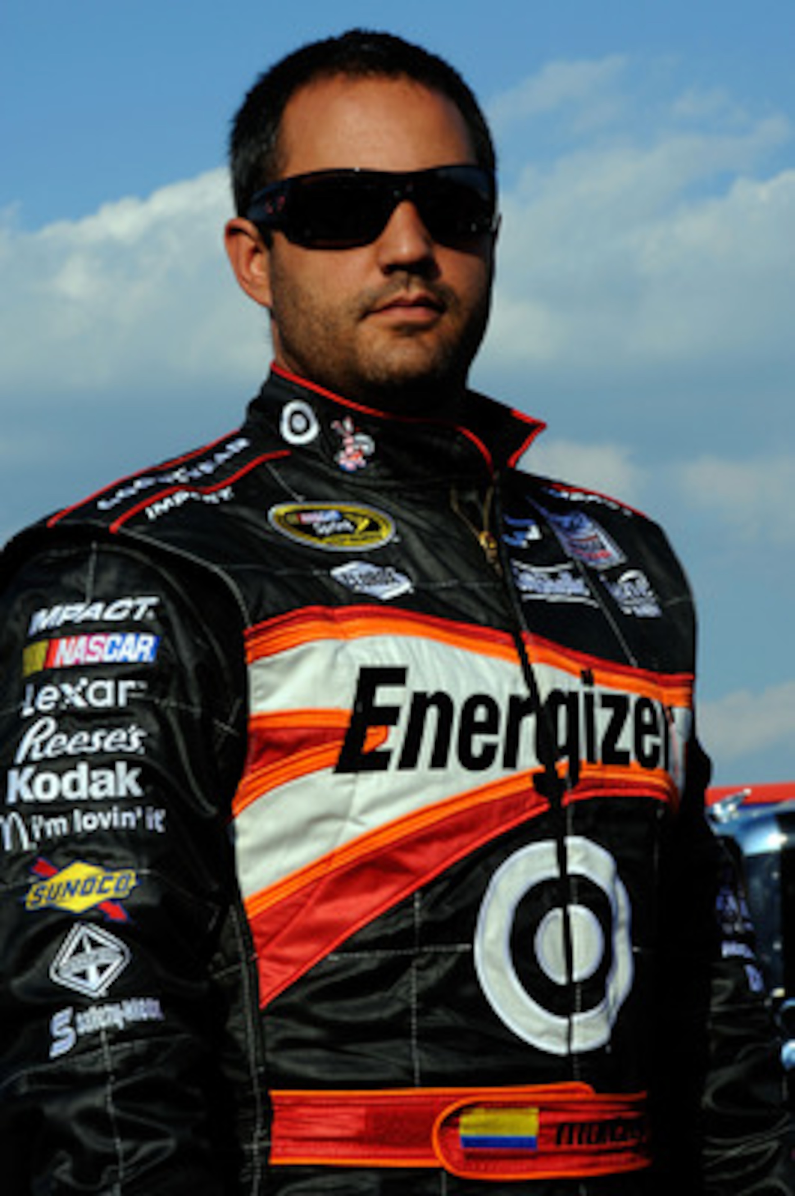 CHARLOTTE, NC - MAY 20:  Juan Pablo Montoya, driver of the #42 Energizer Chevrolet, looks on during qualifying for the NASCAR Sprint All-Star Race at Charlotte Motor Speedway on May 20, 2011 in Charlotte, North Carolina.  (Photo by John Harrelson/Getty Im
