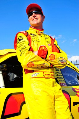 CHARLOTTE, NC - MAY 20:  Kurt Busch, driver of the #22 Shell/Pennzoil Dodge, stands by his car during qualifying for the NASCAR Sprint All-Star Race at Charlotte Motor Speedway on May 20, 2011 in Charlotte, North Carolina.  (Photo by Jason Smith/Getty Ima