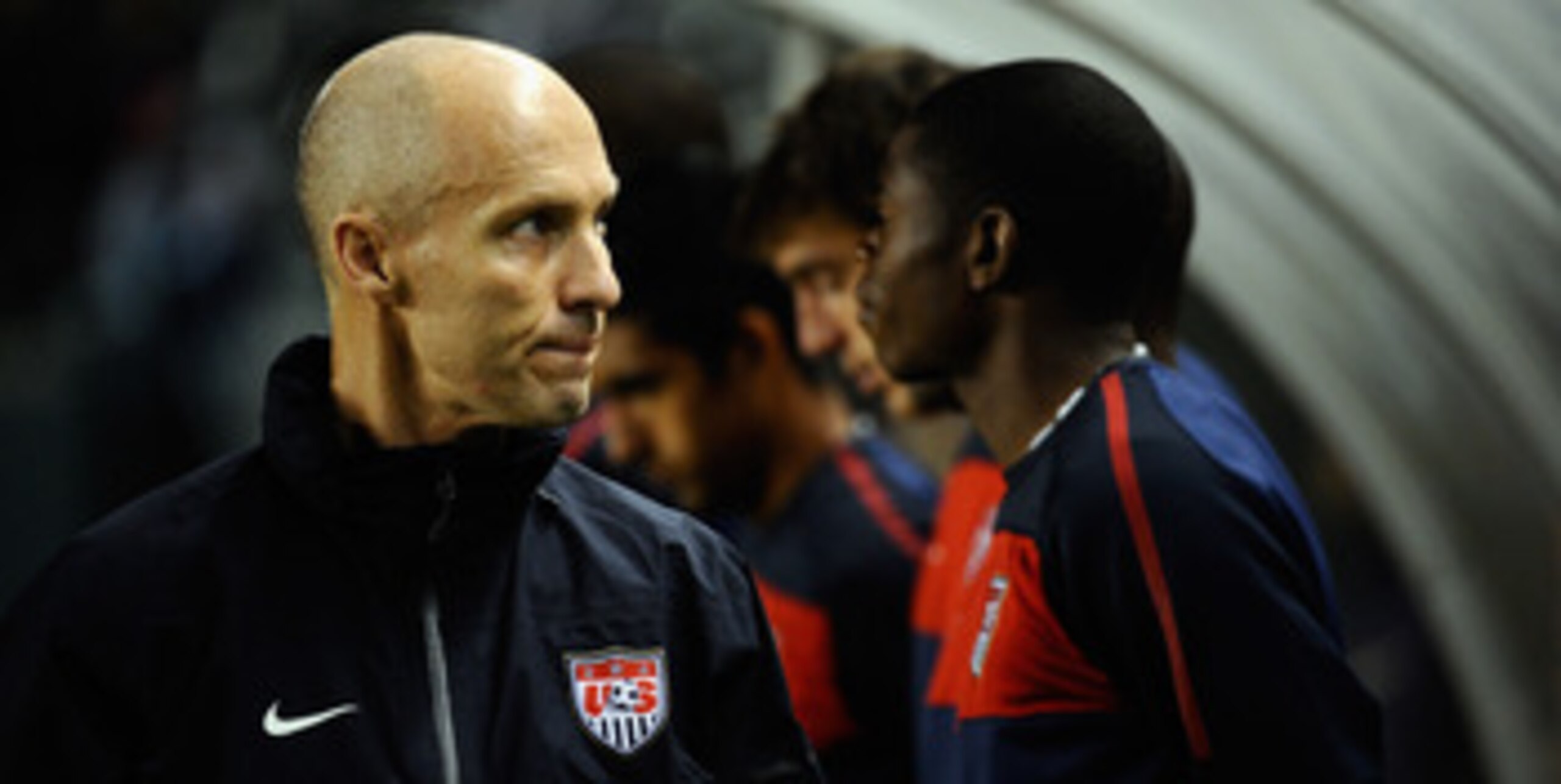 CARSON, CA - JANUARY 22:  Bob Bradley coach of the United States follows during the friendly soccer match against Chile at The Home Depot Center on January 22, 2011 in Carson, California.  (Photo by Kevork Djansezian/Getty Images)