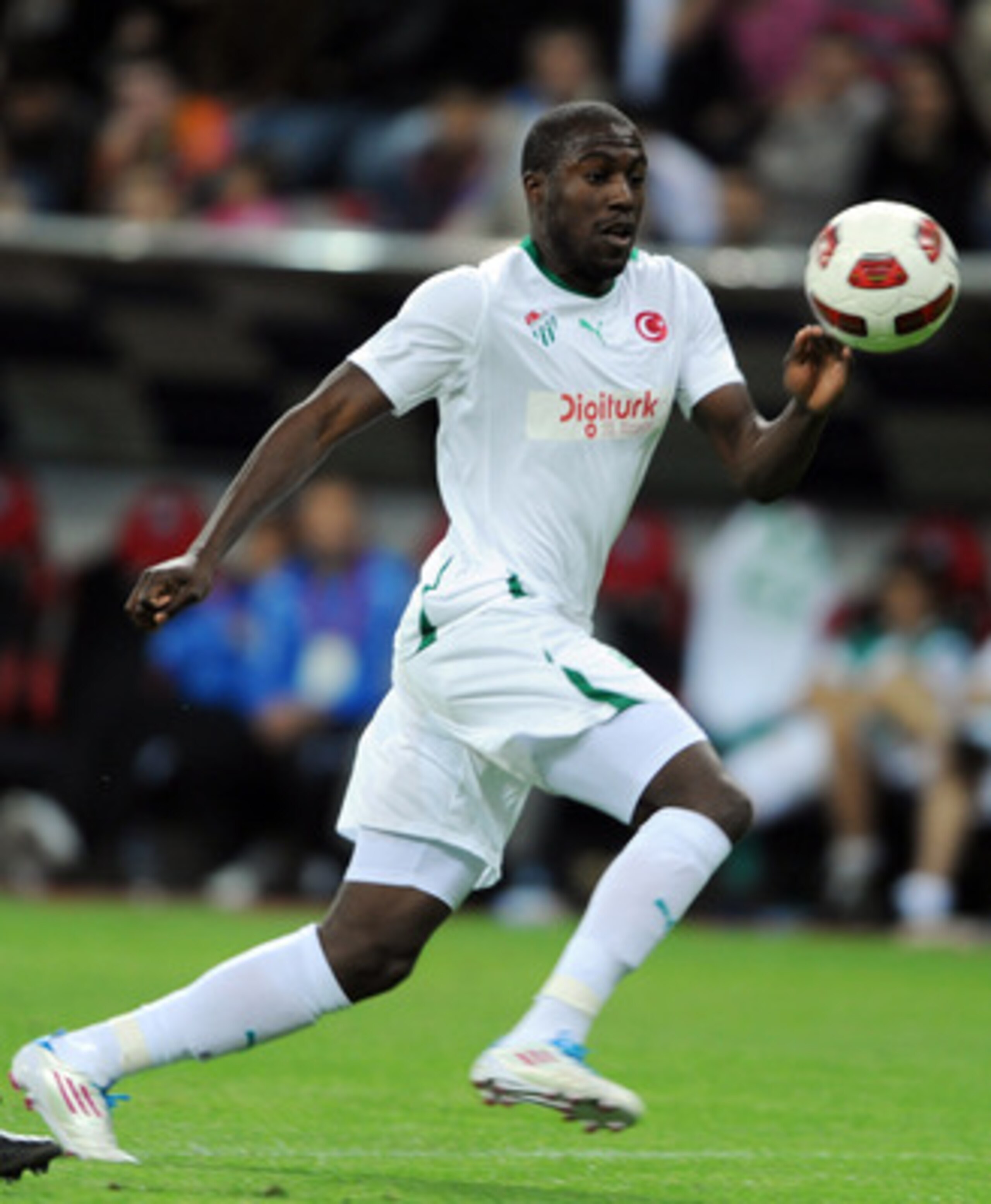 KAYSERI, TURKEY - MAY 01:  Jozy Altidore of Bursaspor in action during the Spor Toto Super League match between Kayserispor and Bursaspor at the Kadir Has Stadium on May 1, 2011 in Kayseri, Turkey. Kayserispor  won the match 1-0. (Photo by Bulent Kilic/Eu