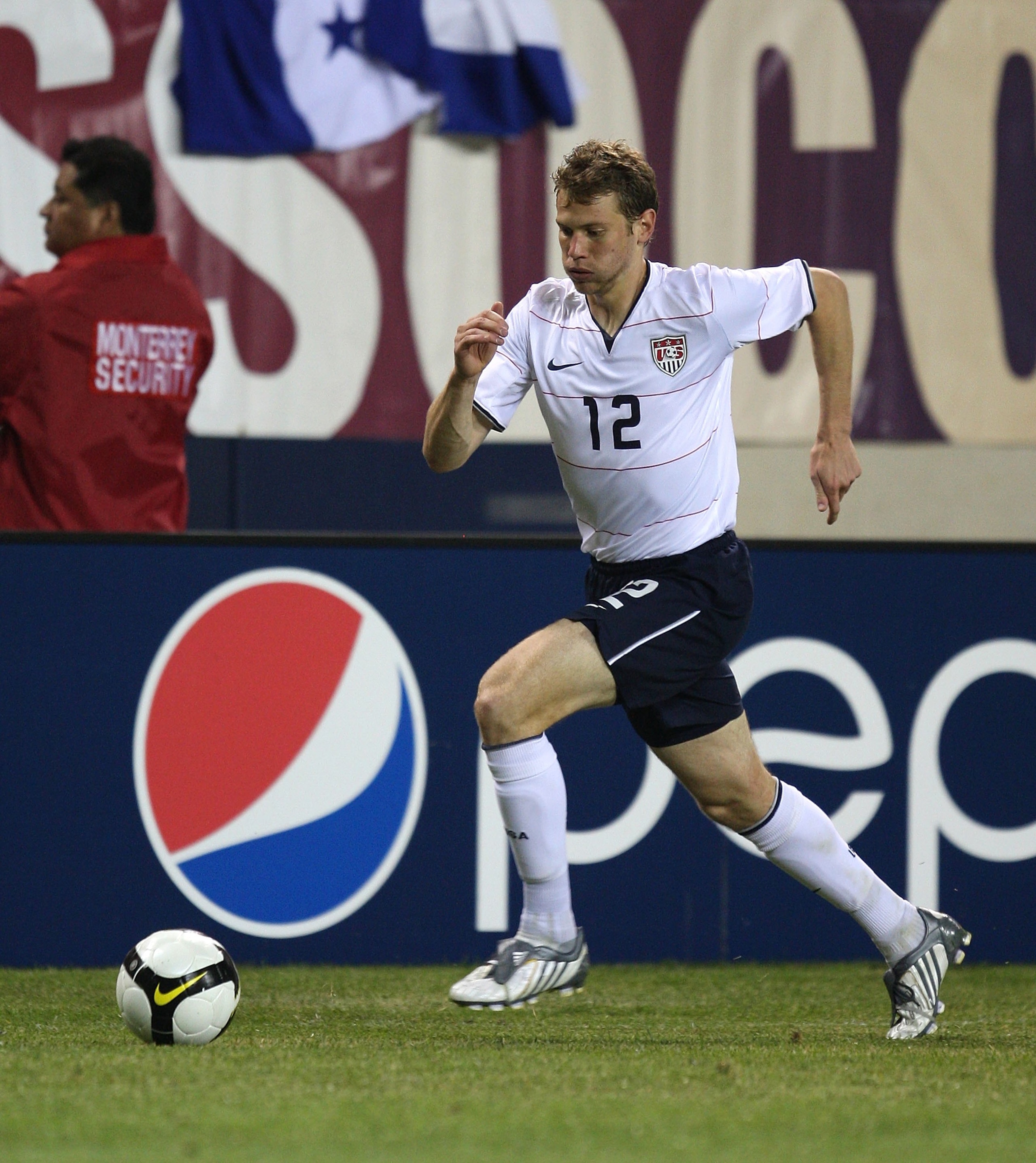 CHICAGO - JUNE 06: Jonathan Spector #12 of the United States chases down the ball against Honduras during a FIFA 2010 World Cup Qualifying match on June 6, 2009 at Soldier Field in Chicago, Illinois. The United States defeated Honduras 2-1. (Photo by Jona