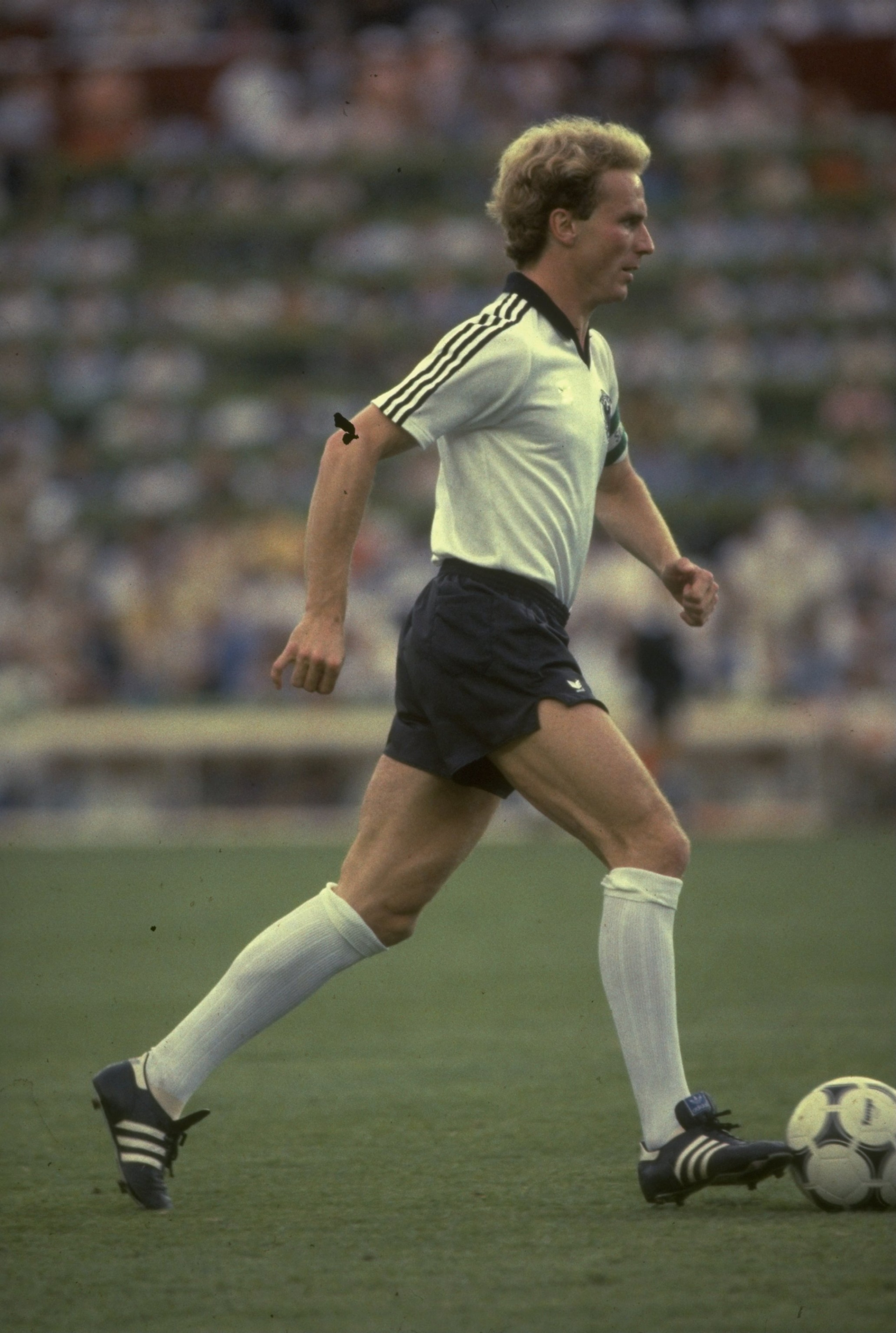 1970:  Karl- Heinz Rummenigge of West Germany in action.  \ Mandatory Credit: Allsport UK /Allsport