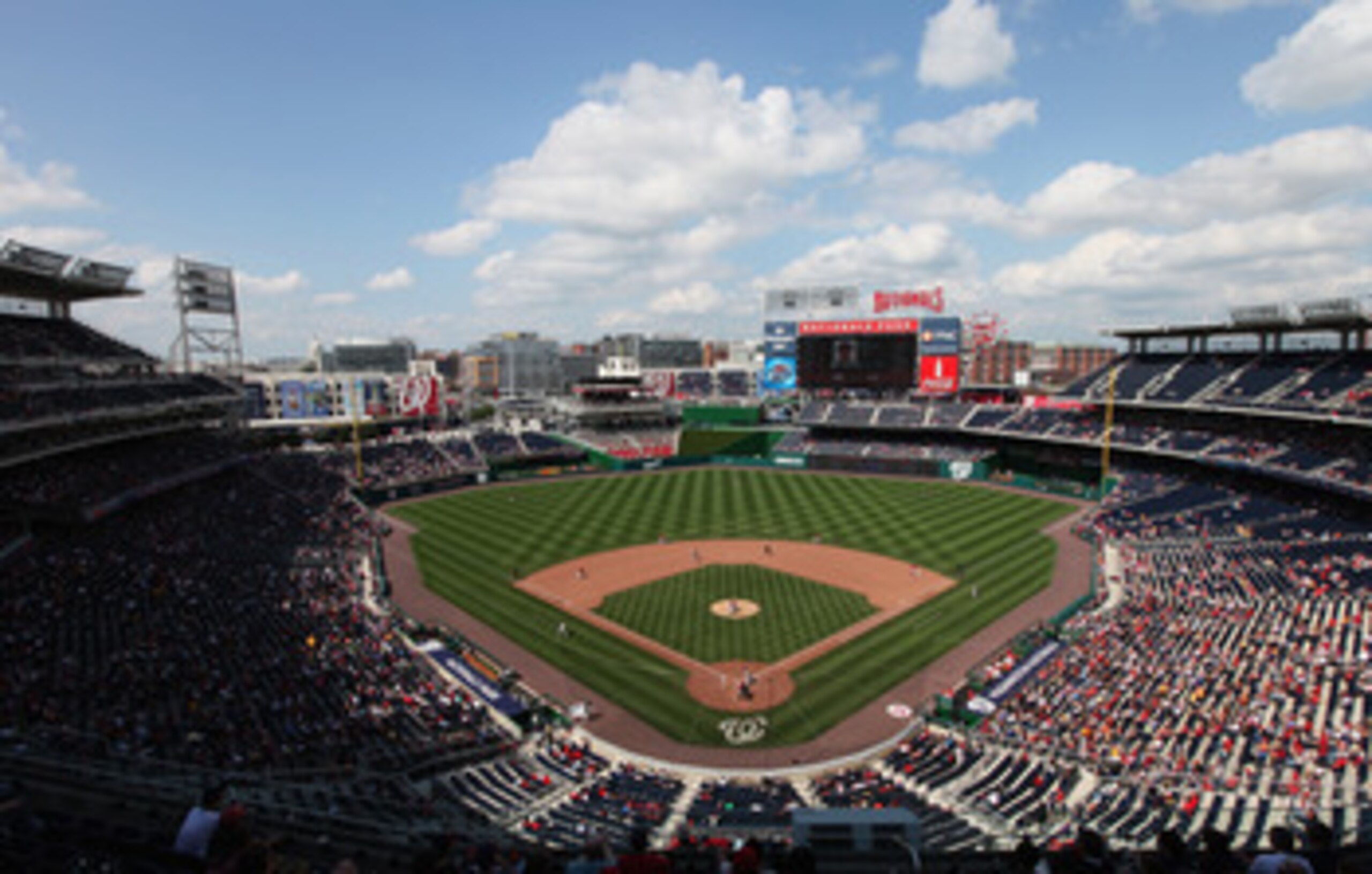 WASHINGTON, DC - MAY 15: General view of Nationals Park during the seventh inning between the Florida Marlins and Washington Nationals on May 15, 2011 in Washington, DC. (Photo by Rob Carr/Getty Images) WASHINGTON, DC - MAY 15: General view of Nationals Park during the seventh inning between the Florida Marlins and Washington Nationals on May 15, 2011 in Washington, DC. (Photo by Rob Carr/Getty Images)