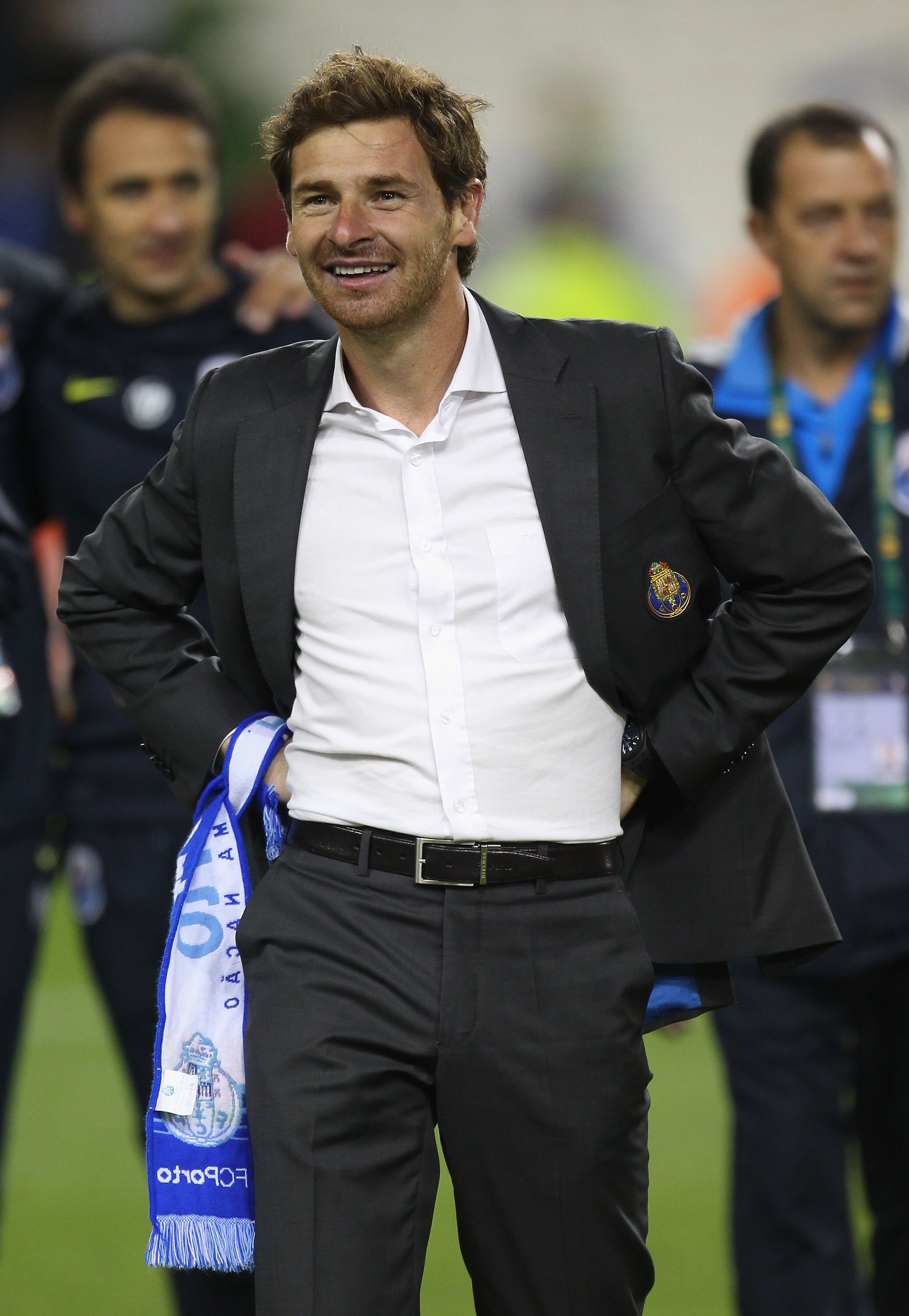 DUBLIN, IRELAND - MAY 18:  FC Porto Head Coach, Andre Villas Boas smiles during the UEFA Europa League Final between FC Porto and SC Braga at Dublin Arena on May 18, 2011 in Dublin, Ireland.  (Photo by Alex Livesey/Getty Images)