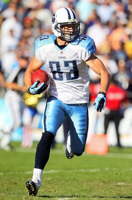 SAN DIEGO - OCTOBER 31:  Marc Mariani #83 of the Tennessee Titans carries the ball against the San Diego Chargers in the game at Qualcomm Stadium on October 31, 2010 in San Diego, California. The Chargers defeated the Titans 33-25.  (Photo by Jeff Gross/G