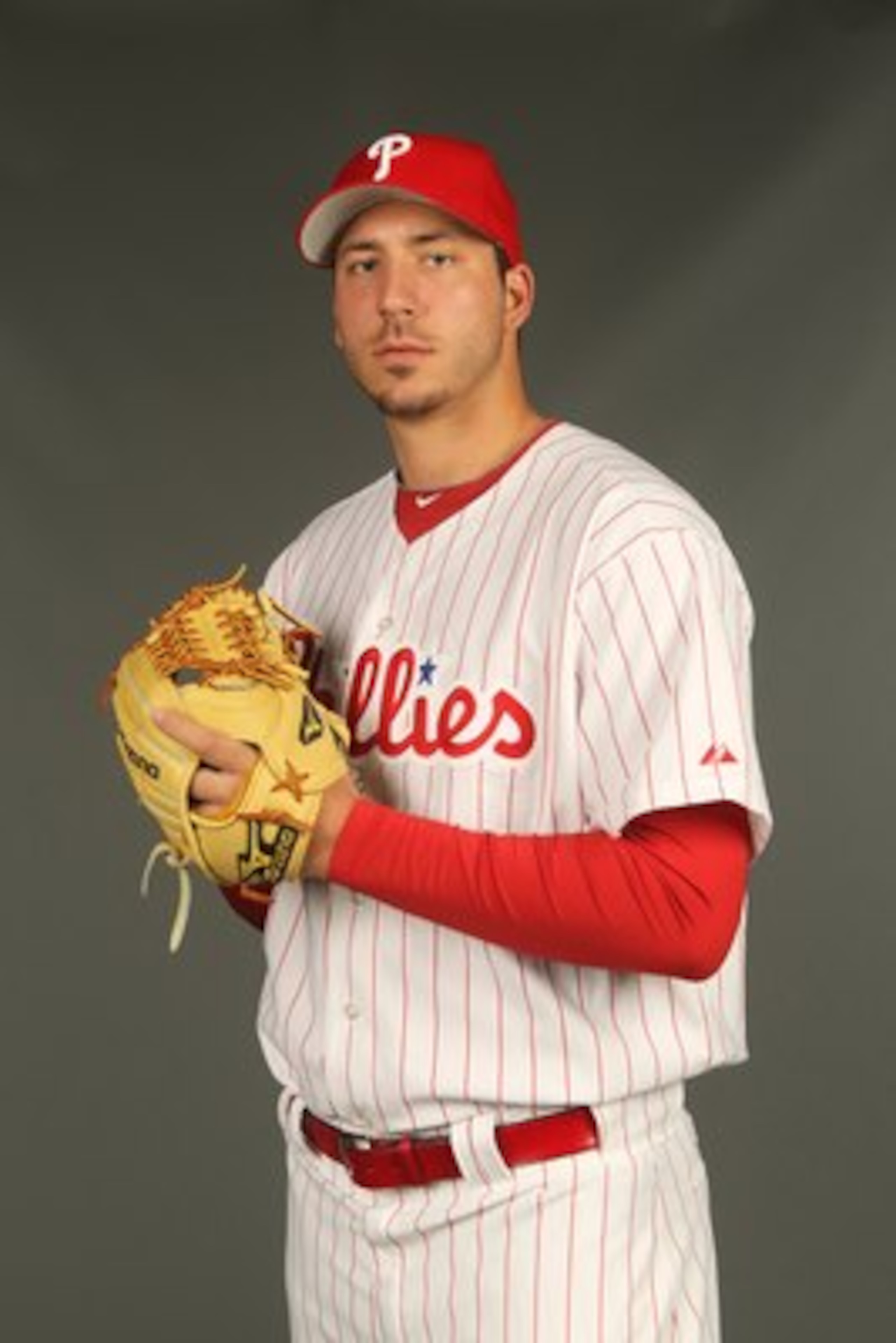 CLEARWATER, FL - FEBRUARY 24:  Phillippe Aumont #75 of the Philadelphia Phillies poses for a photo during Spring Training Media Photo Day at Bright House Networks Field on February 24, 2010 in Clearwater, Florida.  (Photo by Nick Laham/Getty Images)