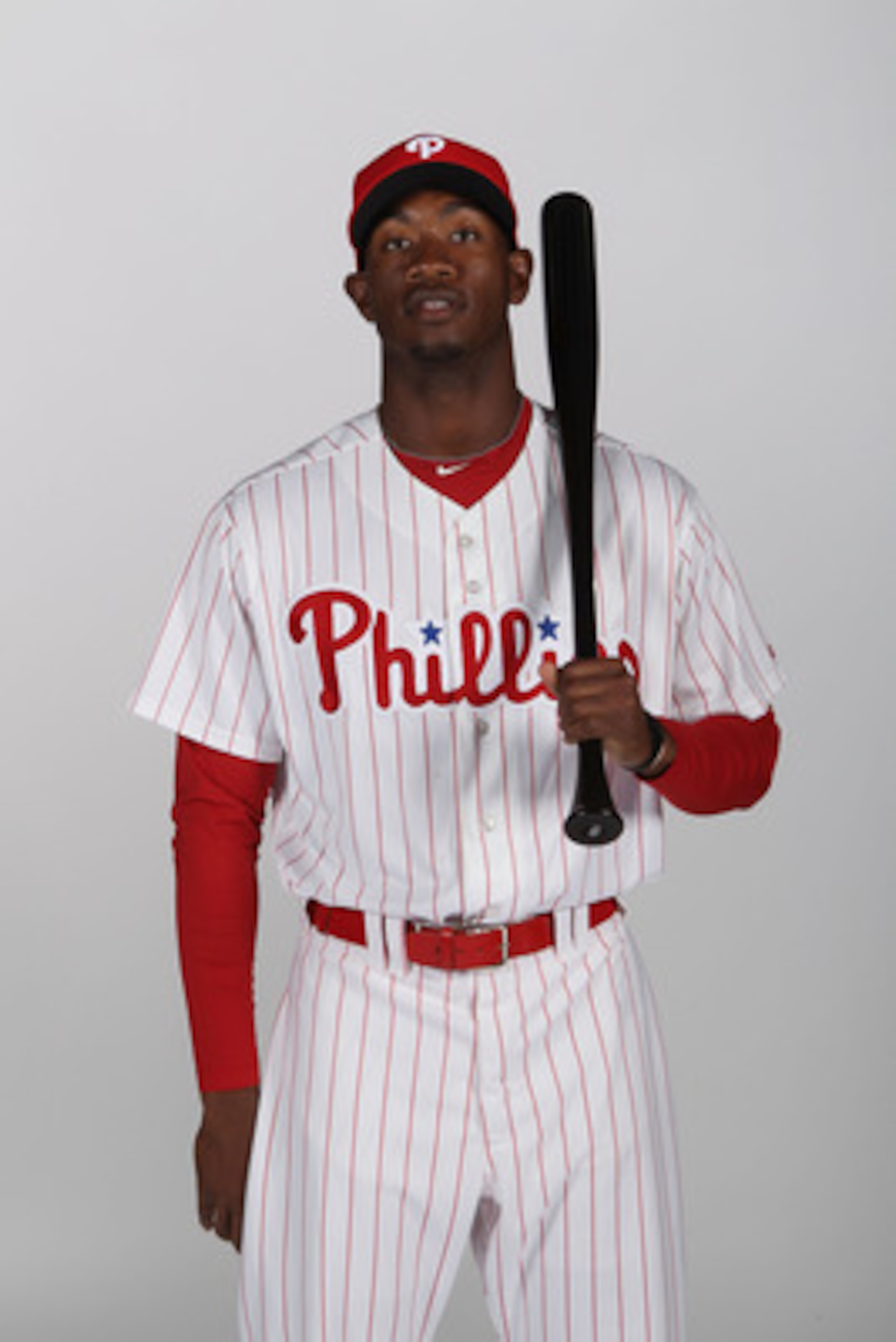CLEARWATER, FL - FEBRUARY 22:  Domonic Brown #9 of the Philadelphia Phillies poses for a photo during Spring Training Media Photo Day at Bright House Networks Field on February 22, 2011 in Clearwater, Florida.  (Photo by Nick Laham/Getty Images)