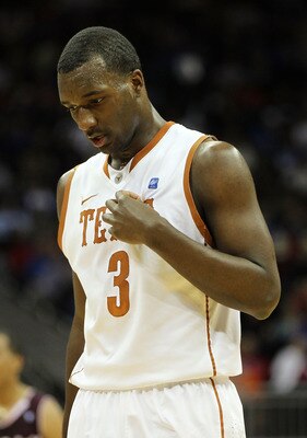KANSAS CITY, MO - MARCH 11: Jordan Hamilton #3 of the Texas Longhorns stands on the court during their semifinal game against the Texas A&M Aggies in the 2011 Phillips 66 Big 12 Men's Basketball Tournament at Sprint Center on March 11, 2011 in Kansas Cit KANSAS CITY, MO - MARCH 11: Jordan Hamilton #3 of the Texas Longhorns stands on the court during their semifinal game against the Texas A&M Aggies in the 2011 Phillips 66 Big 12 Men's Basketball Tournament at Sprint Center on March 11, 2011 in Kansas Cit