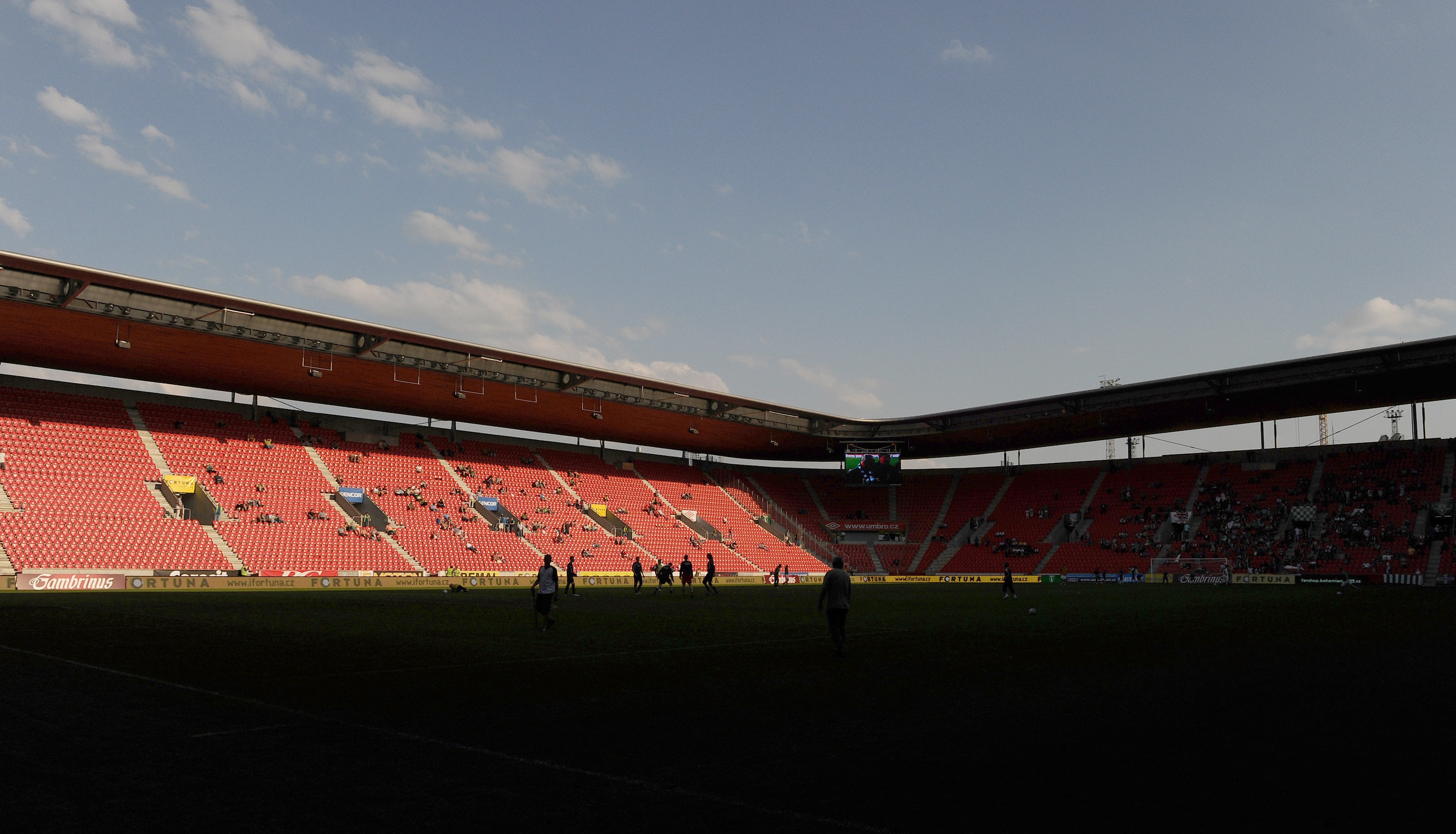 PRAGUE, CZECH REPUBLIC - APRIL 24:  General view of the Synot Tip Arena before the start of the Czech First League match between Bohemians 1905 and FK Mlada Boleslav on April 24, 2011 in Prague, Czech Republic.  (Photo by Adamek Ladislav/EuroFootball/Gett