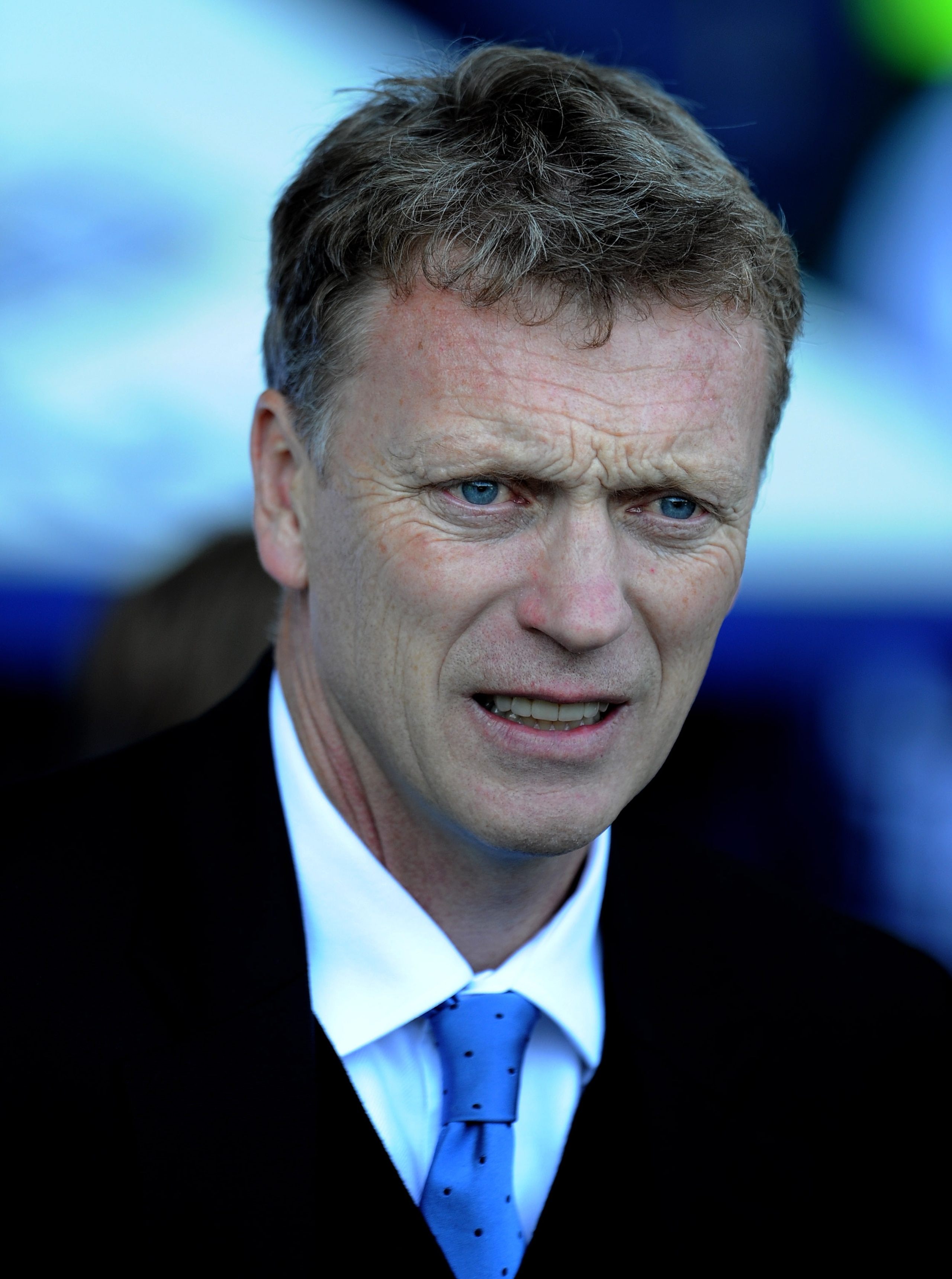 LIVERPOOL, ENGLAND - MAY 22:  Everton Manager David Moyes looks on prior to the Barclays Premier League match between Everton and Chelsea at Goodison Park on May 22, 2011 in Liverpool, England.  (Photo by Chris Brunskill/Getty Images)