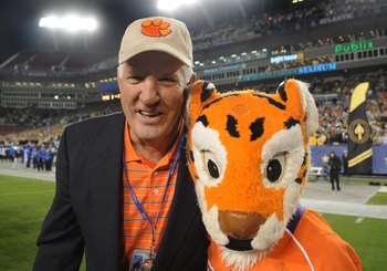 TAMPA, FL - NOVEMBER 28: Retired coach Danny Ford of the Clemson Tigers takes the field during pre-game ceremonies before play against the Georgia Tech Yellow Jackets in the 2009 ACC Football Championship Game December 5, 2009 at Raymond James Stadium in