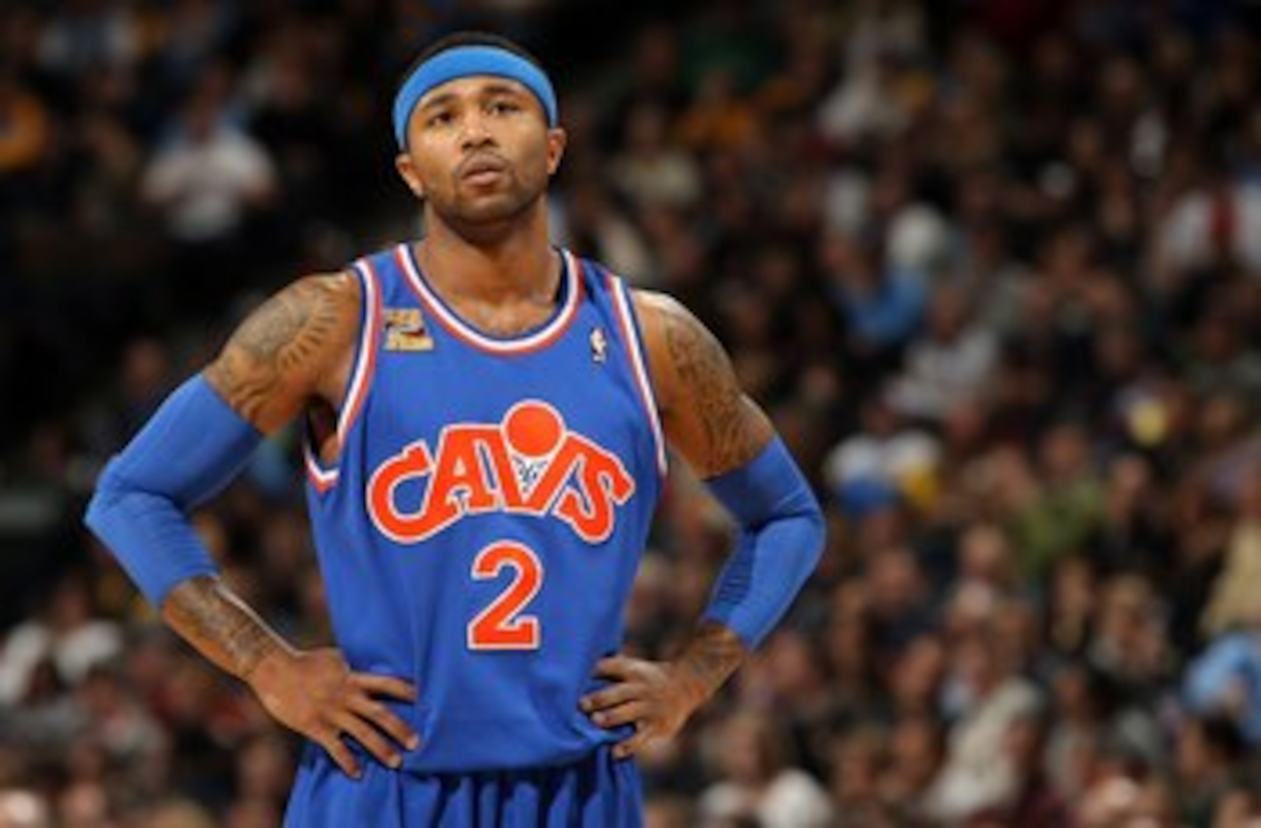 DENVER - JANUARY 08:  Mo Williams #2 of the Cleveland Cavaliers looks on during a break in the action against the Denver Nuggets during NBA action at Pepsi Center on January 8, 2010 in Denver, Colorado. The Nuggets defeated the Cavaliers 99-97. NOTE TO US