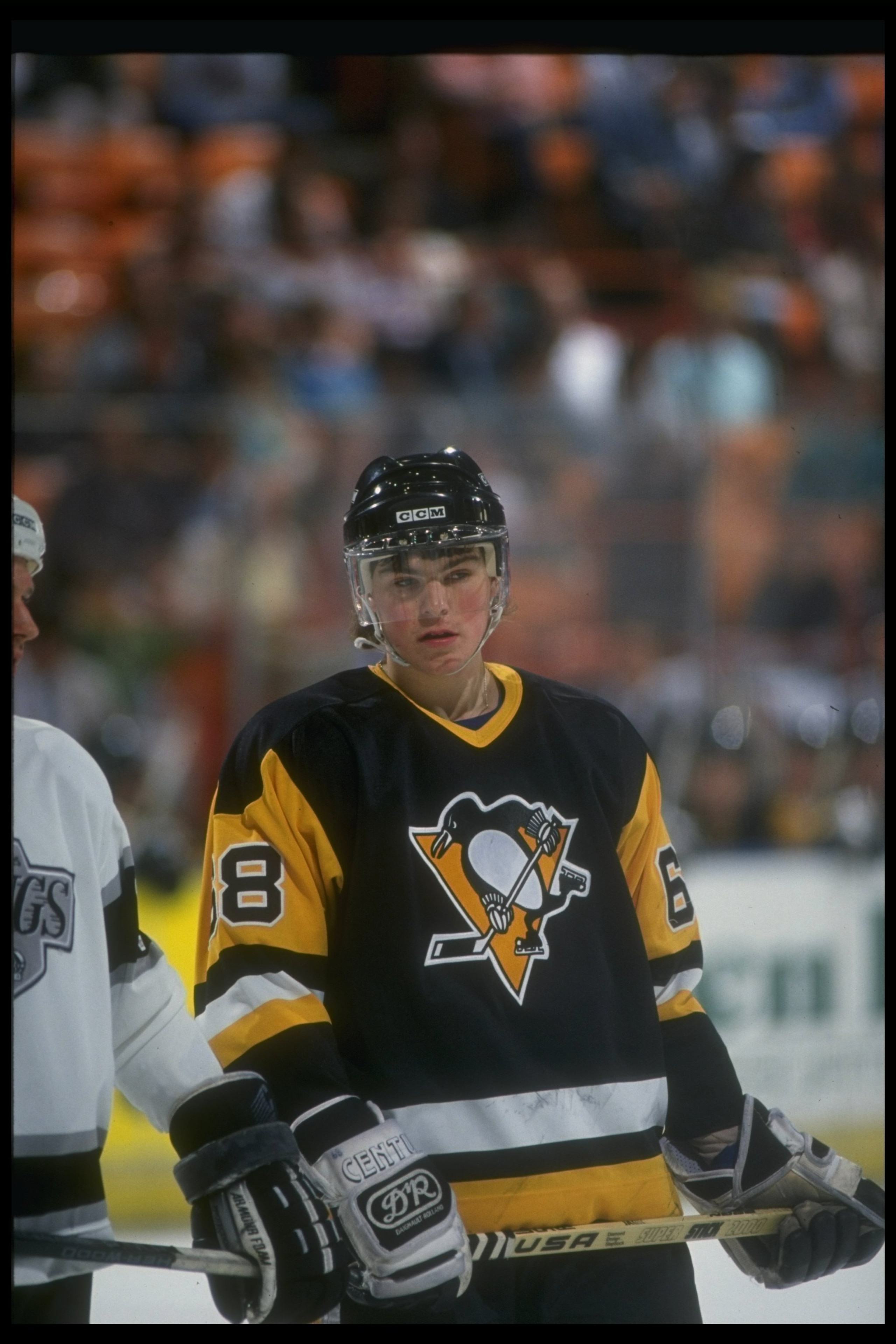 Rightwinger Jaromir Jagr of the Pittsburgh Penguins. Rightwinger Jaromir Jagr of the Pittsburgh Penguins.