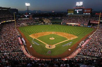 ANAHEIM, CA - JULY 13: General view of atmosphere during the 81st MLB All-Star Game at Angel Stadium of Anaheim on July 13, 2010 in Anaheim, California. (Photo by Michael Buckner/Getty Images) ANAHEIM, CA - JULY 13: General view of atmosphere during the 81st MLB All-Star Game at Angel Stadium of Anaheim on July 13, 2010 in Anaheim, California. (Photo by Michael Buckner/Getty Images)