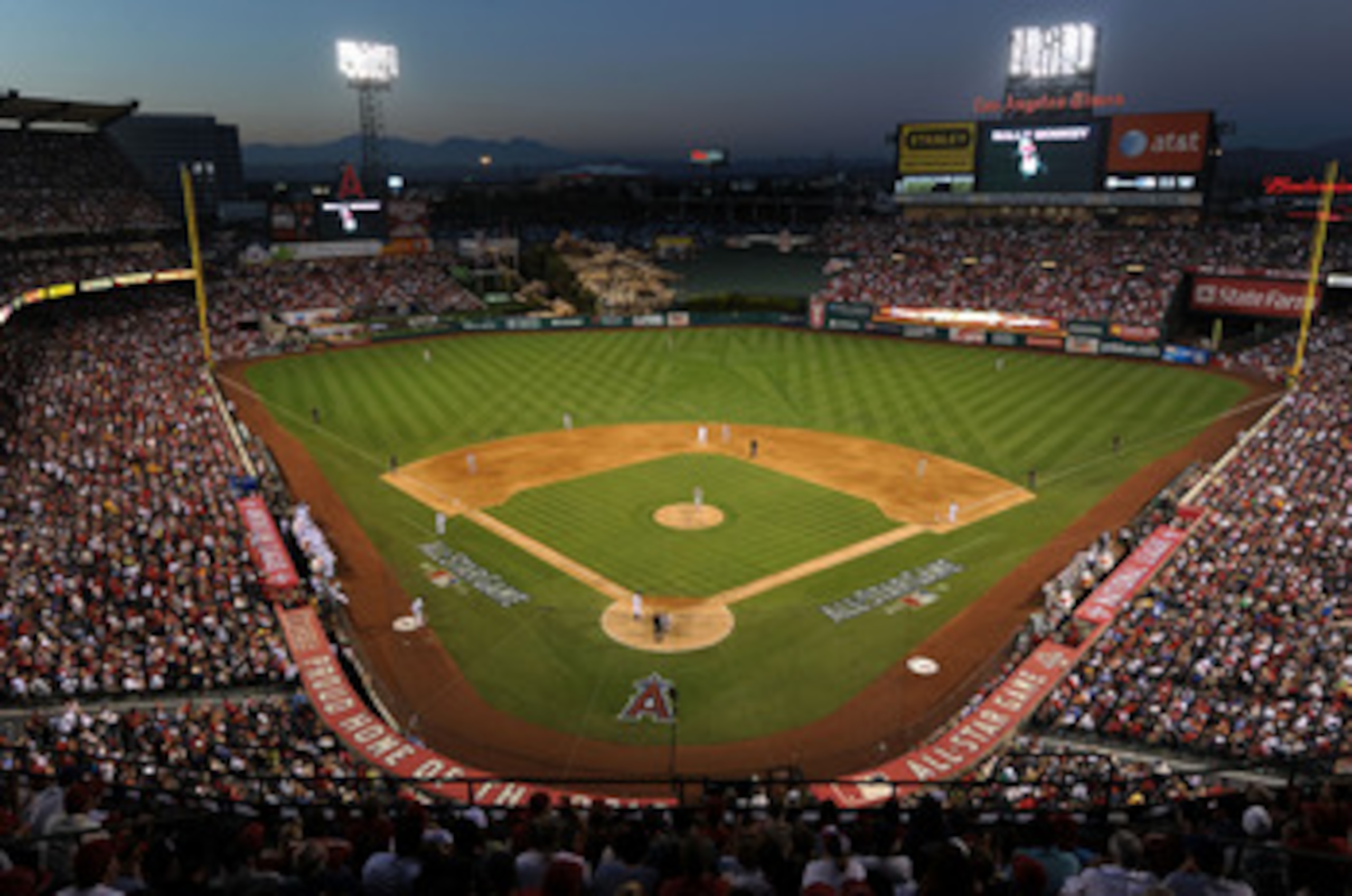 ANAHEIM, CA - JULY 13: General view of atmosphere during the 81st MLB All-Star Game at Angel Stadium of Anaheim on July 13, 2010 in Anaheim, California. (Photo by Michael Buckner/Getty Images) ANAHEIM, CA - JULY 13: General view of atmosphere during the 81st MLB All-Star Game at Angel Stadium of Anaheim on July 13, 2010 in Anaheim, California. (Photo by Michael Buckner/Getty Images)