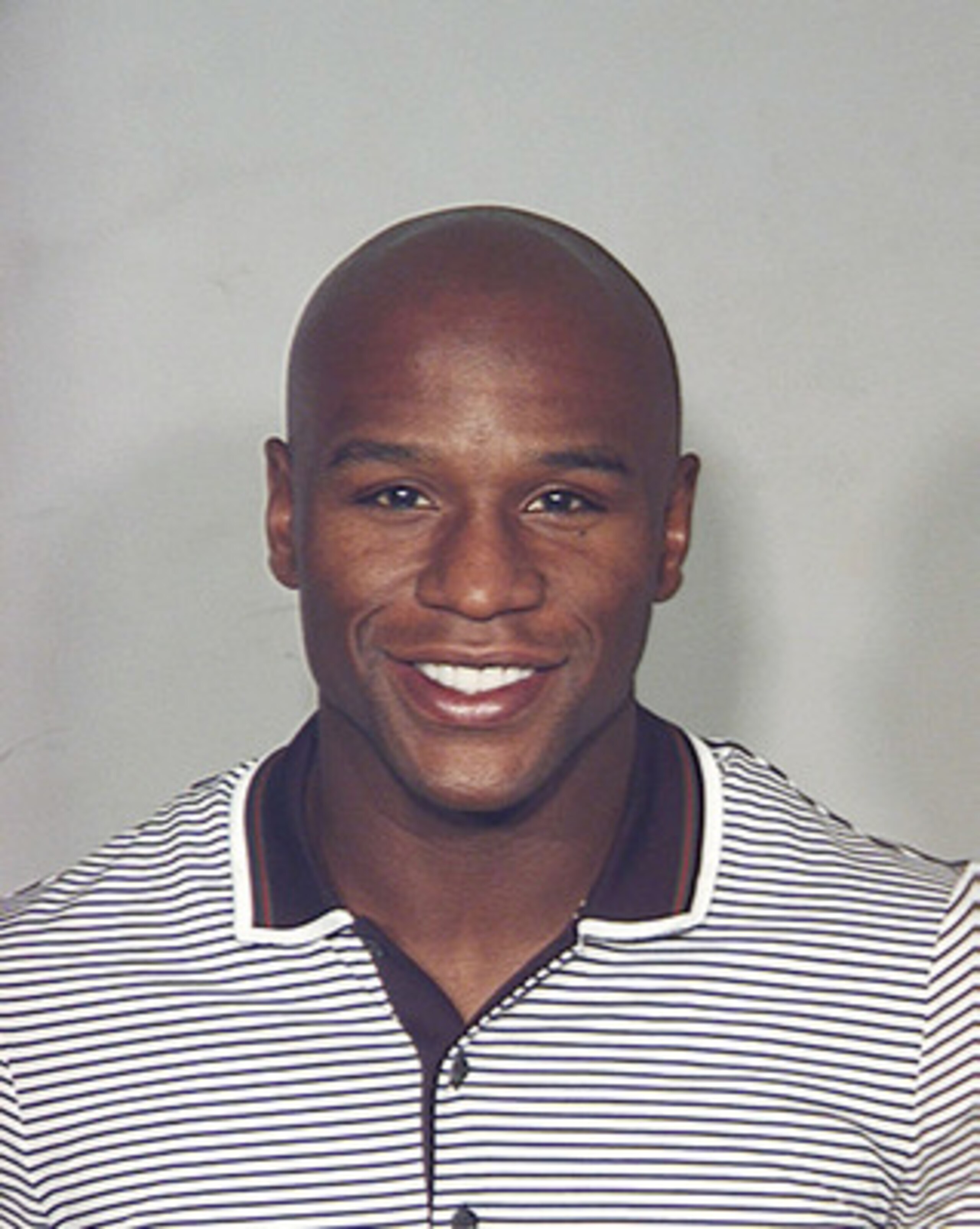 LAS VEGAS - SEPTEMBER 10: In this photo provided by the Las Vegas Metropolitain Police Department September 10, 2010, Boxer Floyd Mayweather Jr. is pictured in a police booking photo in Las Vegas, Nevada. According to reports on September 10, 2010, Maywe LAS VEGAS - SEPTEMBER 10: In this photo provided by the Las Vegas Metropolitain Police Department September 10, 2010, Boxer Floyd Mayweather Jr. is pictured in a police booking photo in Las Vegas, Nevada. According to reports on September 10, 2010, Maywe