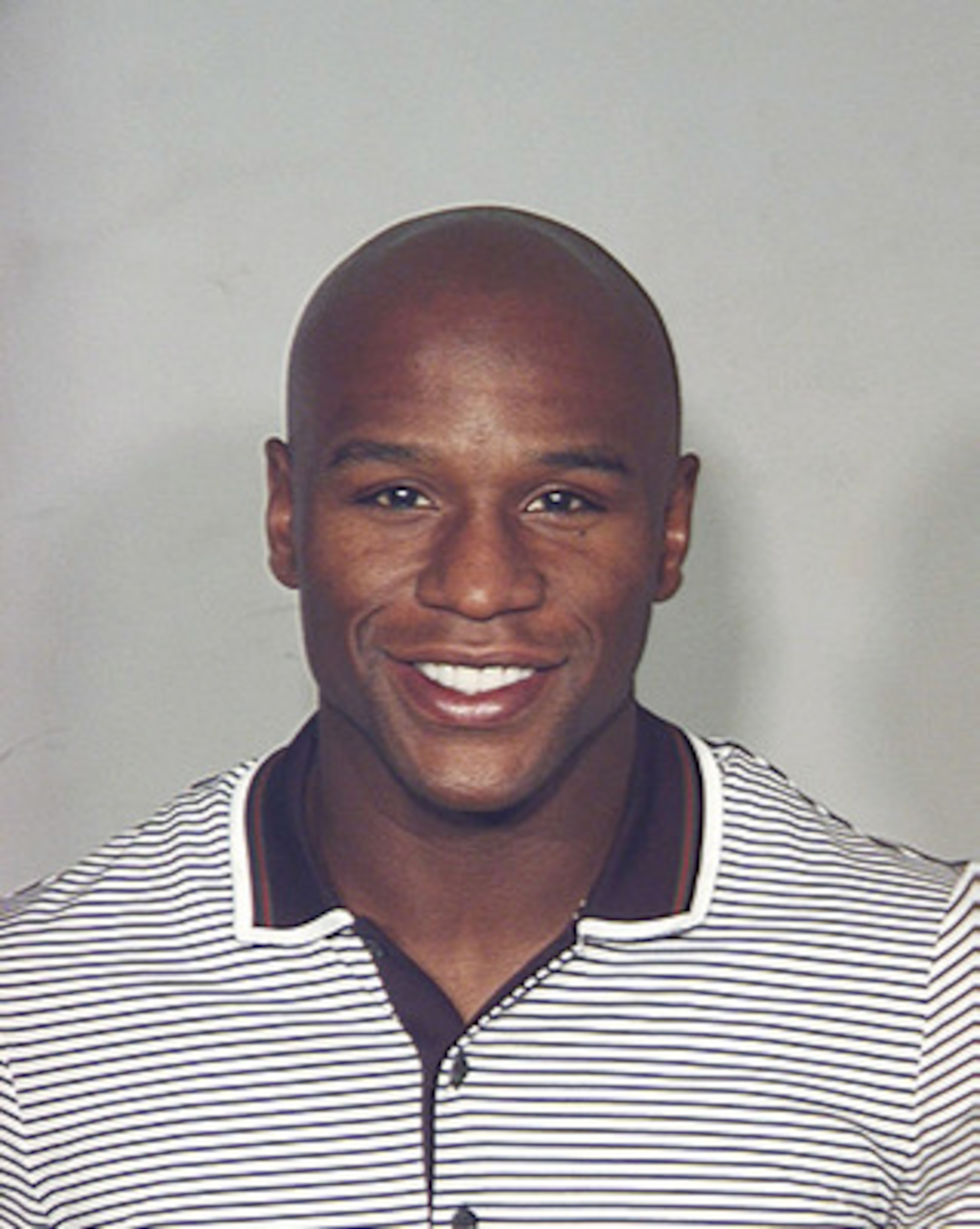 LAS VEGAS - SEPTEMBER 10: In this photo provided by the Las Vegas Metropolitain Police Department September 10, 2010, Boxer Floyd Mayweather Jr. is pictured in a police booking photo in Las Vegas, Nevada. According to reports on September 10, 2010, Maywe LAS VEGAS - SEPTEMBER 10: In this photo provided by the Las Vegas Metropolitain Police Department September 10, 2010, Boxer Floyd Mayweather Jr. is pictured in a police booking photo in Las Vegas, Nevada. According to reports on September 10, 2010, Maywe
