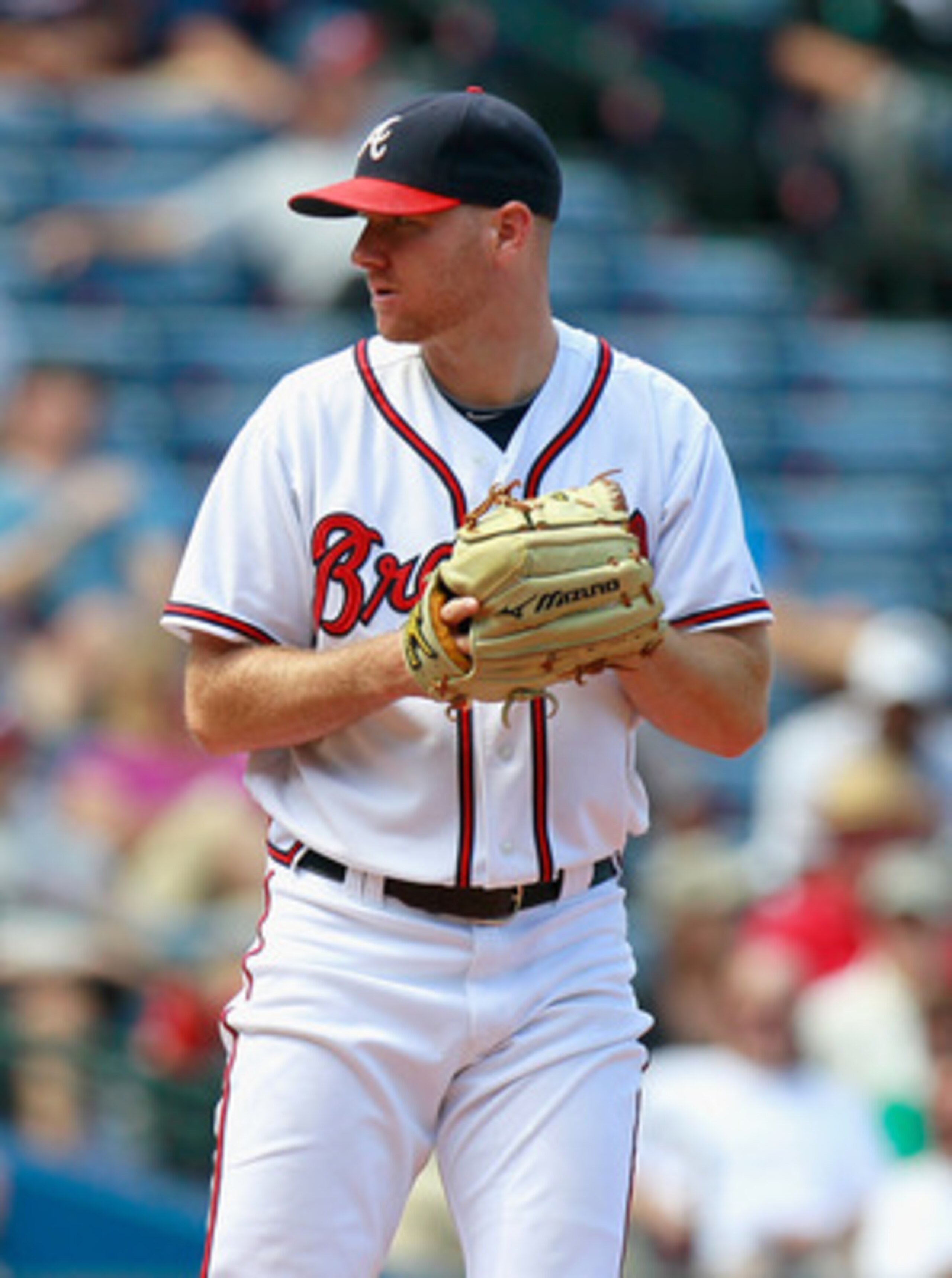 ATLANTA - SEPTEMBER 15:  Pitcher Jonny Venters #39 of the Atlanta Braves against the Washington Nationals at Turner Field on September 15, 2010 in Atlanta, Georgia.  (Photo by Kevin C. Cox/Getty Images)